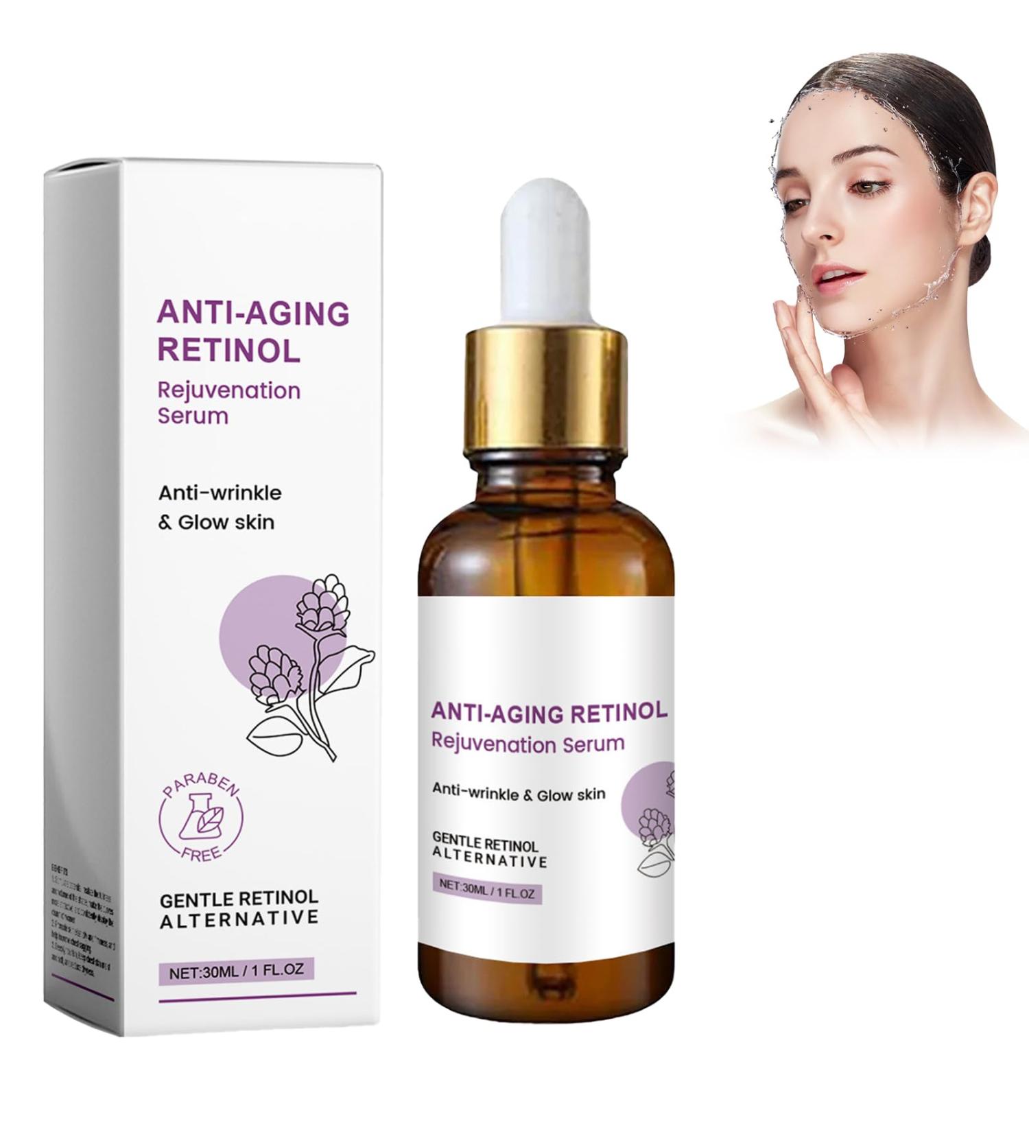 Essence anti- ge au r tinol - S rum de r g n ration du visage - Essence anti-rides naturelle anti-rides - Essence de r tinol anti-rides pour une peau clatante et pour r duire l'acn  - Buy Online on GoSupps.com
