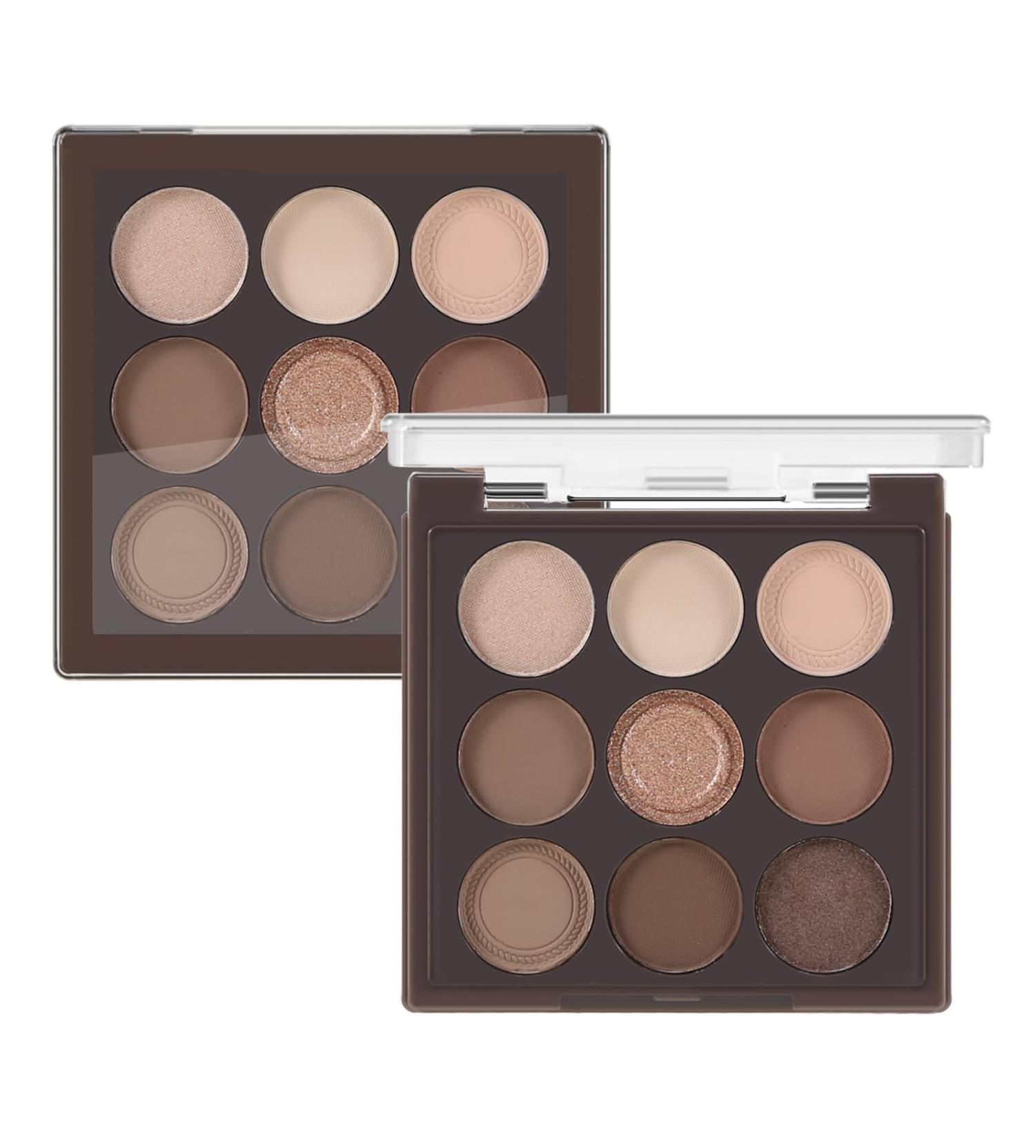Buy Nude Eyeshadow Palette - 9 Blendable Matte & Shimmer Shades for Effortless Looks - International Shipping - Buy Online on GoSupps.com