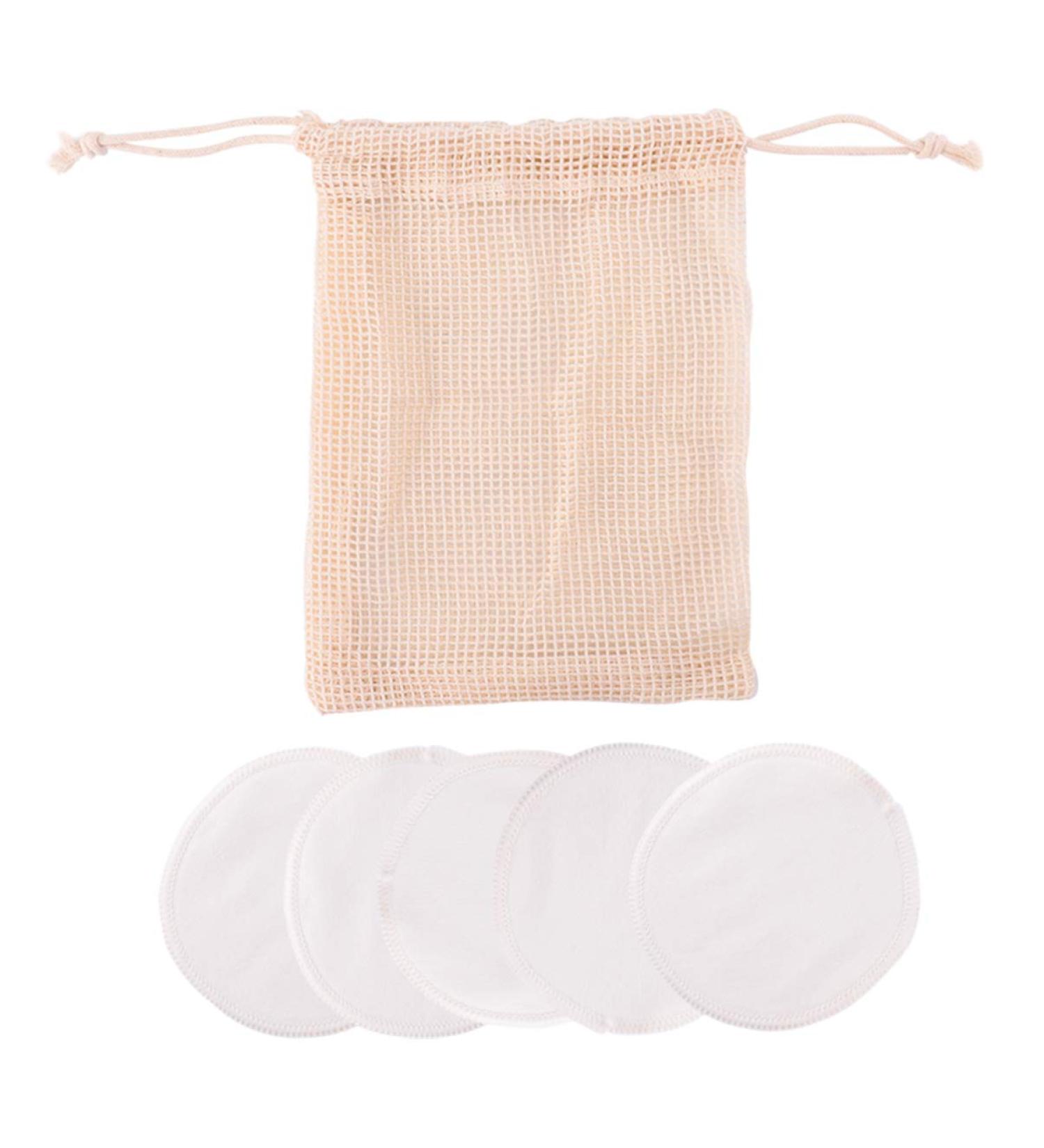 6-Hour Makeup Cleaning Pads | Reusable Cotton Facial Remover Pads - Eco-Friendly & Washable - Buy Online on GoSupps.com