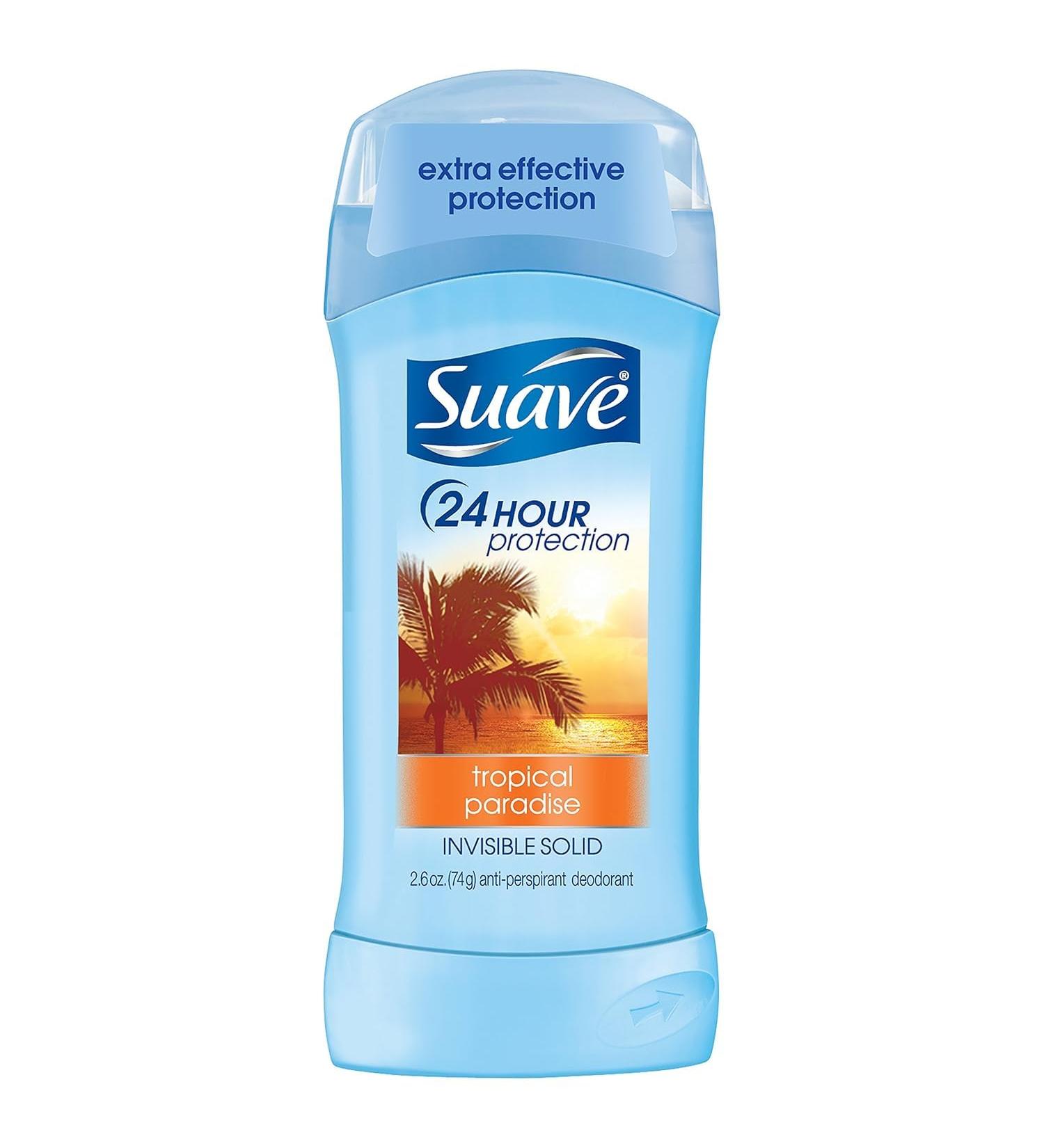 Suave Invis Sld Deod Trop Size 2.6z Suave Tropical Paradise Invisible Solid Antiperspirant Deodorant Tropical 1 Count (Pack of 1)
