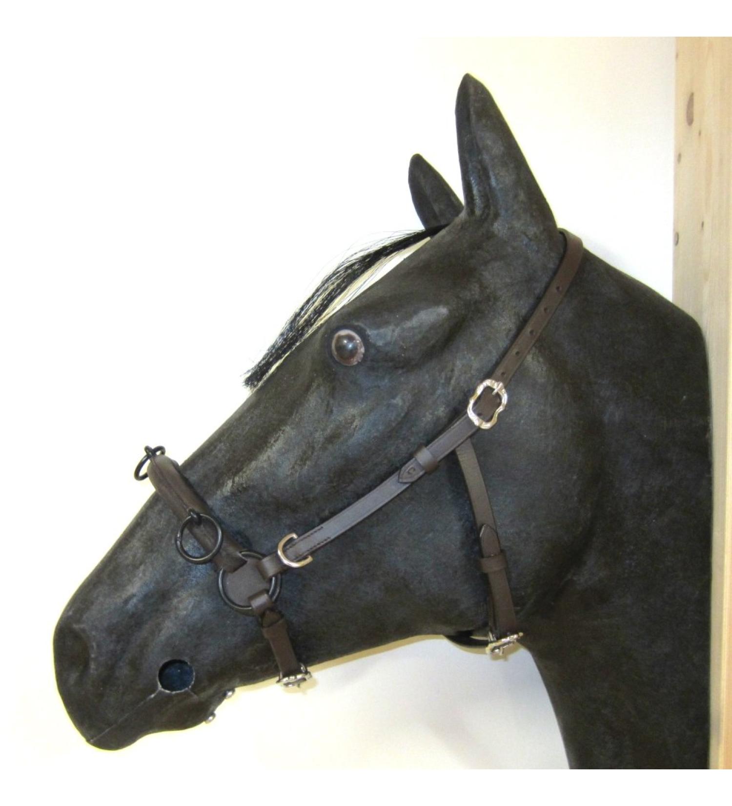Buy PS Horse French Cavesson Cavecon - Soft Full Size Brown with Silver Fittings | International Shipping Available - Buy Online on GoSupps.com