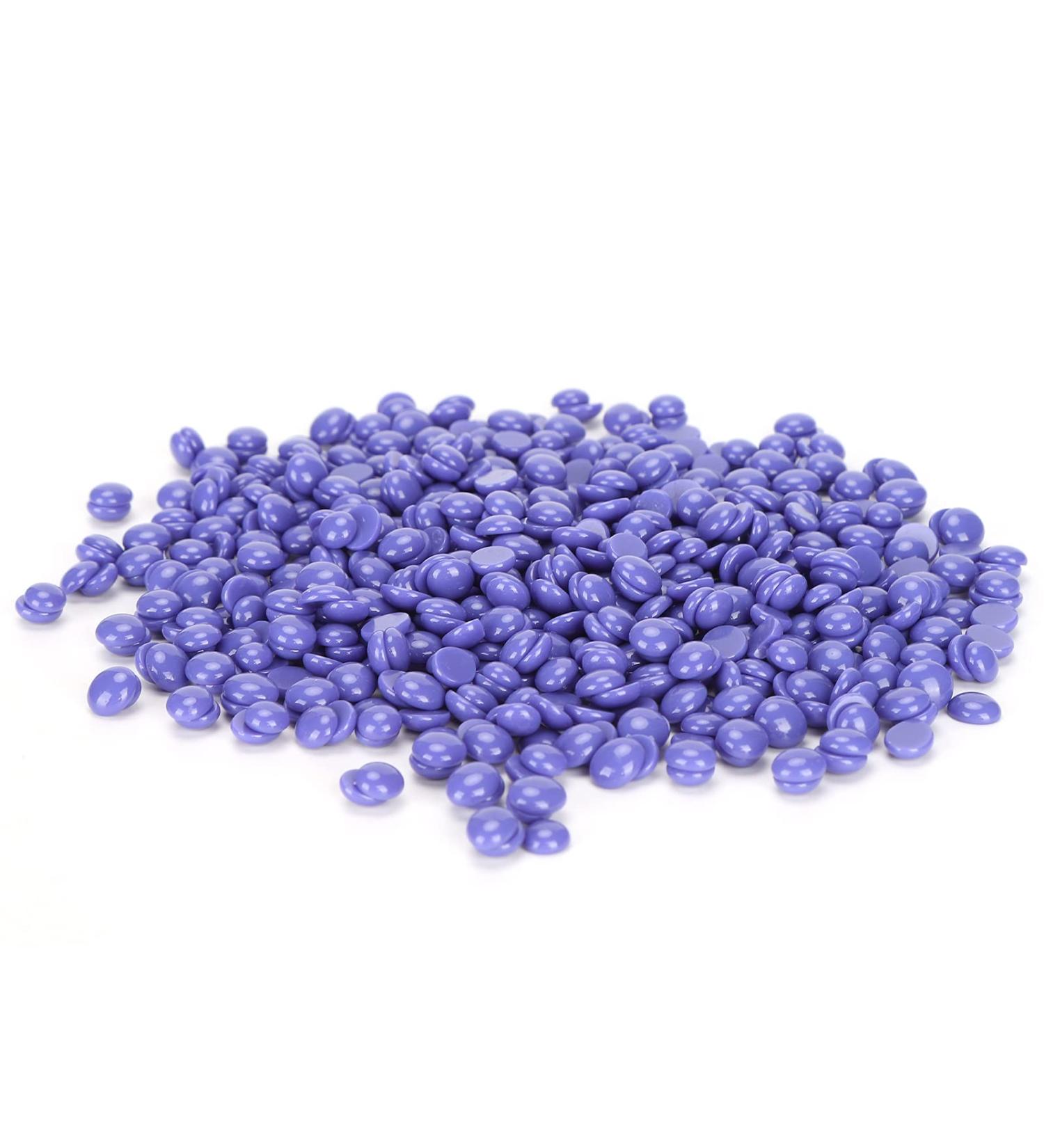 Shop Hair Removal Wax Beads - Paperless Solid Hard Wax for Face Arms Back & Legs (Purple) - International Shipping Available - Buy Online on GoSupps.com