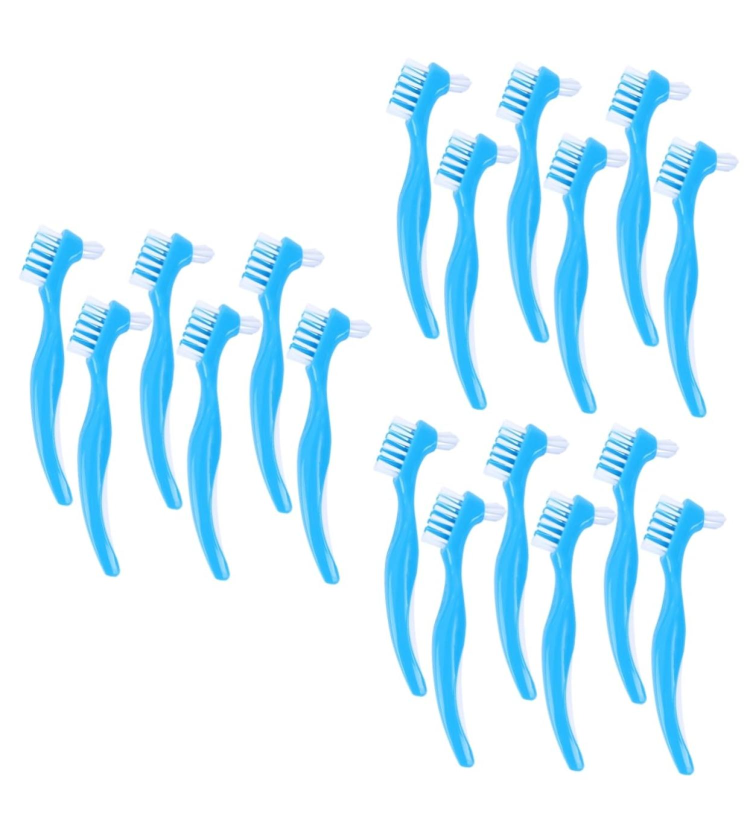 18-Piece Double Tooth Prosthesis Set | Interdental & Adhesive Dentures Brushes - Bluex 3 Pack - Buy Online on GoSupps.com
