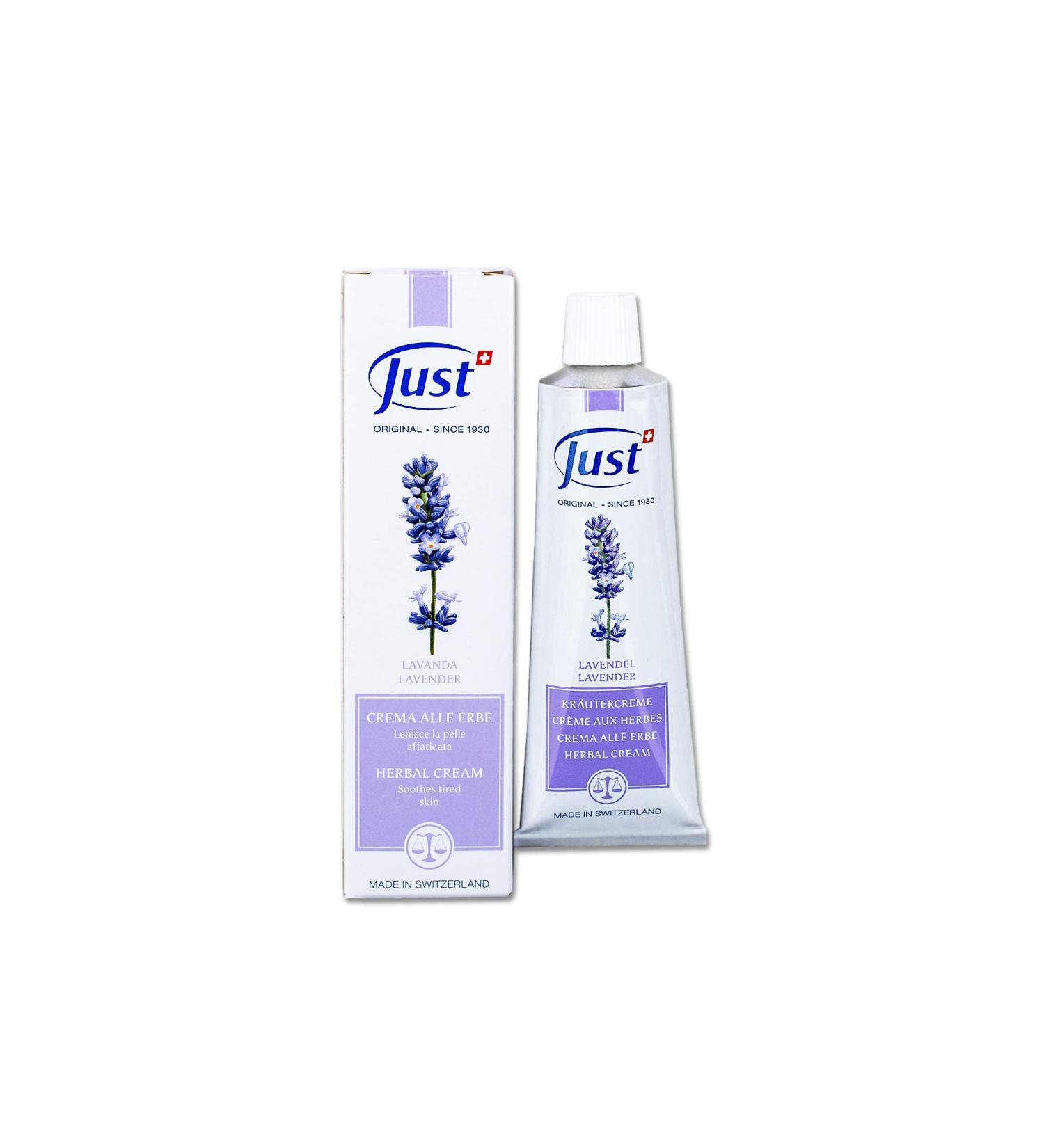 SwissJust Lavender Natural Body Cream 60ml - Buy Online on GoSupps.com