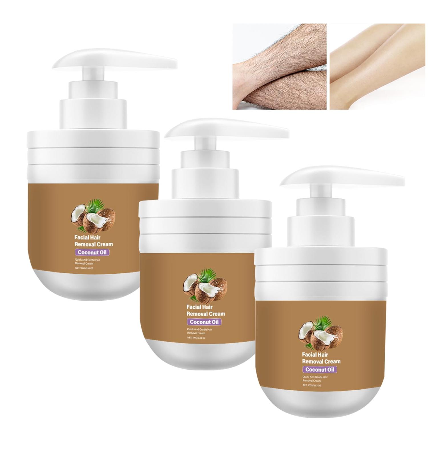 WRANBAO Rozino Facial Hair Removal Cream Gentle Hair Removal for Smooth Skin Suitable for Men and Women Upper Lip and Chin 100g 3 Pieces 3 Pieces - Buy Online on GoSupps.com