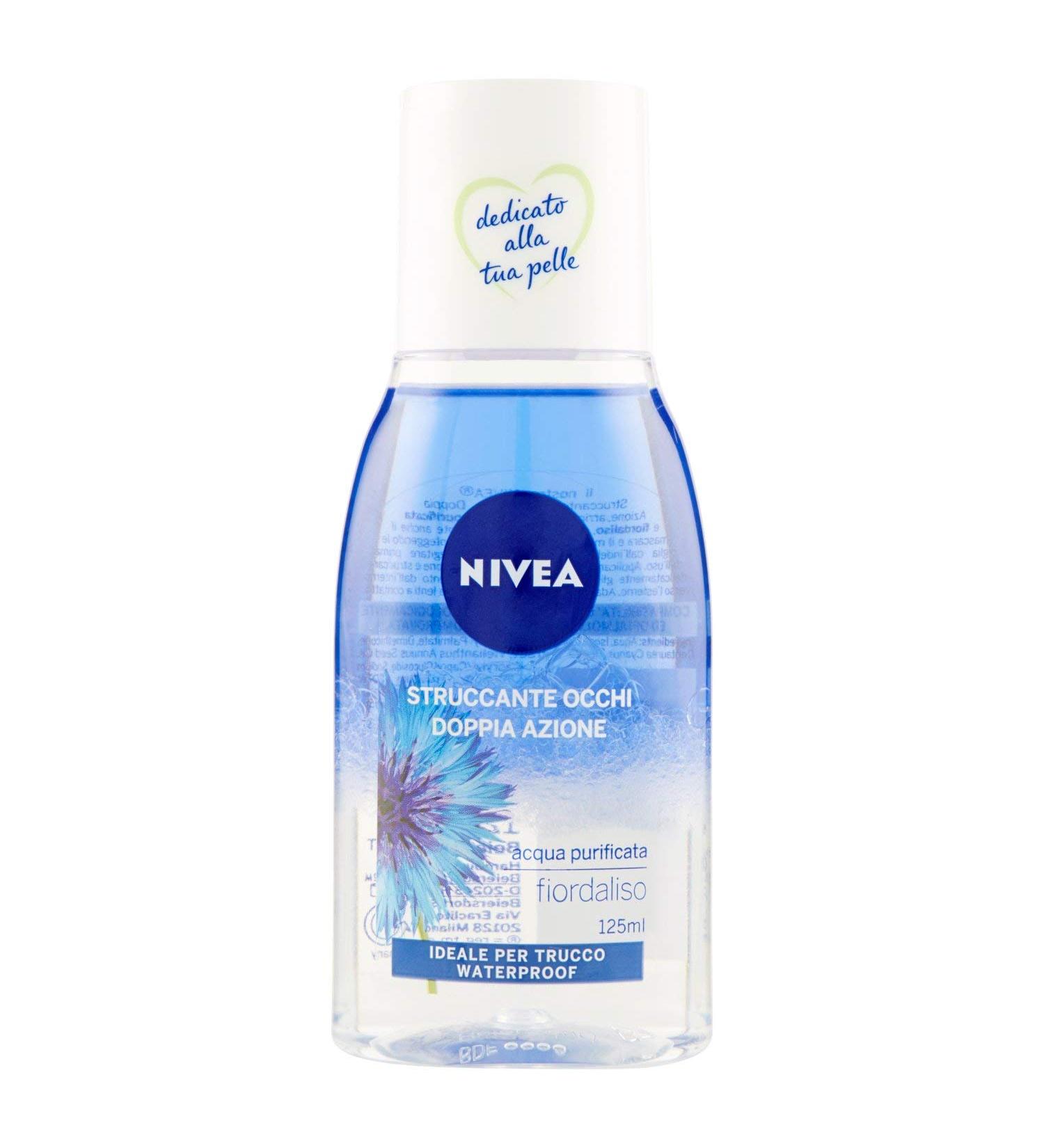 Nivea Two-Phase Eye Make-Up Remover - Dual Action 2x125ml | Gentle & Effective Makeup Removal - Buy Online on GoSupps.com