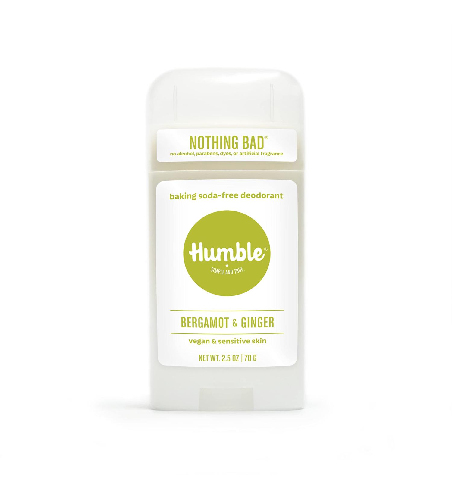 HUMBLE BRANDS Aluminum-Free Deodorant Vegan and Cruelty- free Formulated for Sensitive Skin Bergamot & Ginger 2.5 Ounce (Pack of 1) Bergamot & Ginger 2.5 Ounce (Pack of 1) - Buy Online on GoSupps.com