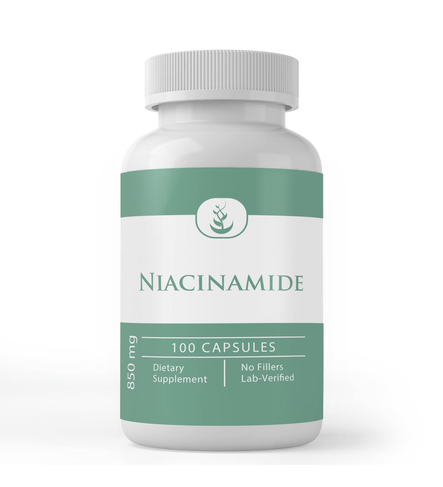 Niacinamide (Vitamin B3) 100 Count - Pure Original Ingredients, Lab Verified, No Additives or Fillers - Buy Online on GoSupps.com