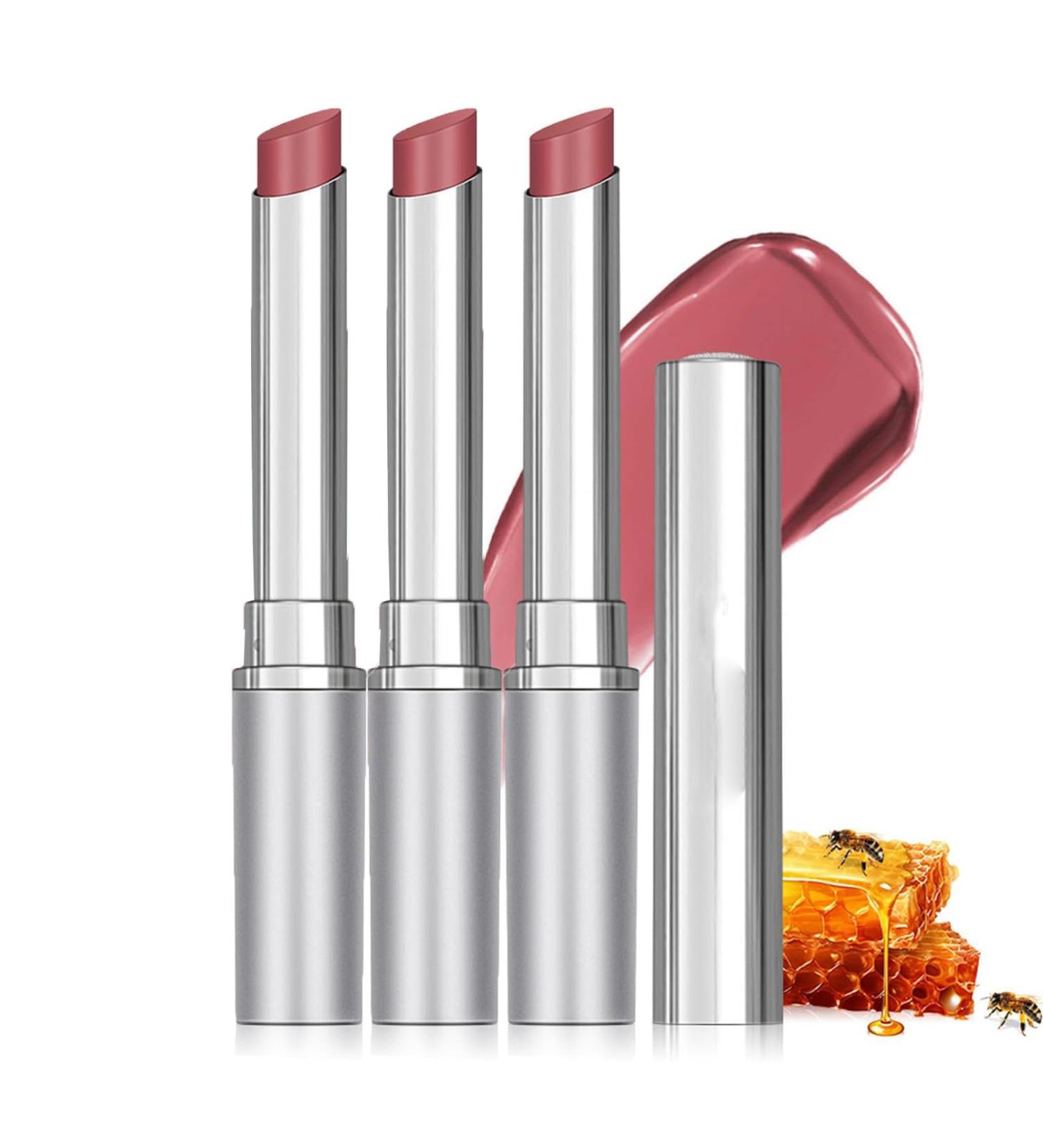 Lipstick in pink Honey Colored Lipstick 1.9g Moisturizing Transparent Lipstick Natural Effect Moisturizing Lip Glosses For Long Lasting Hydrating And Nourishing Lipstick Comfortable Lip (3PC) - Buy Online on GoSupps.com