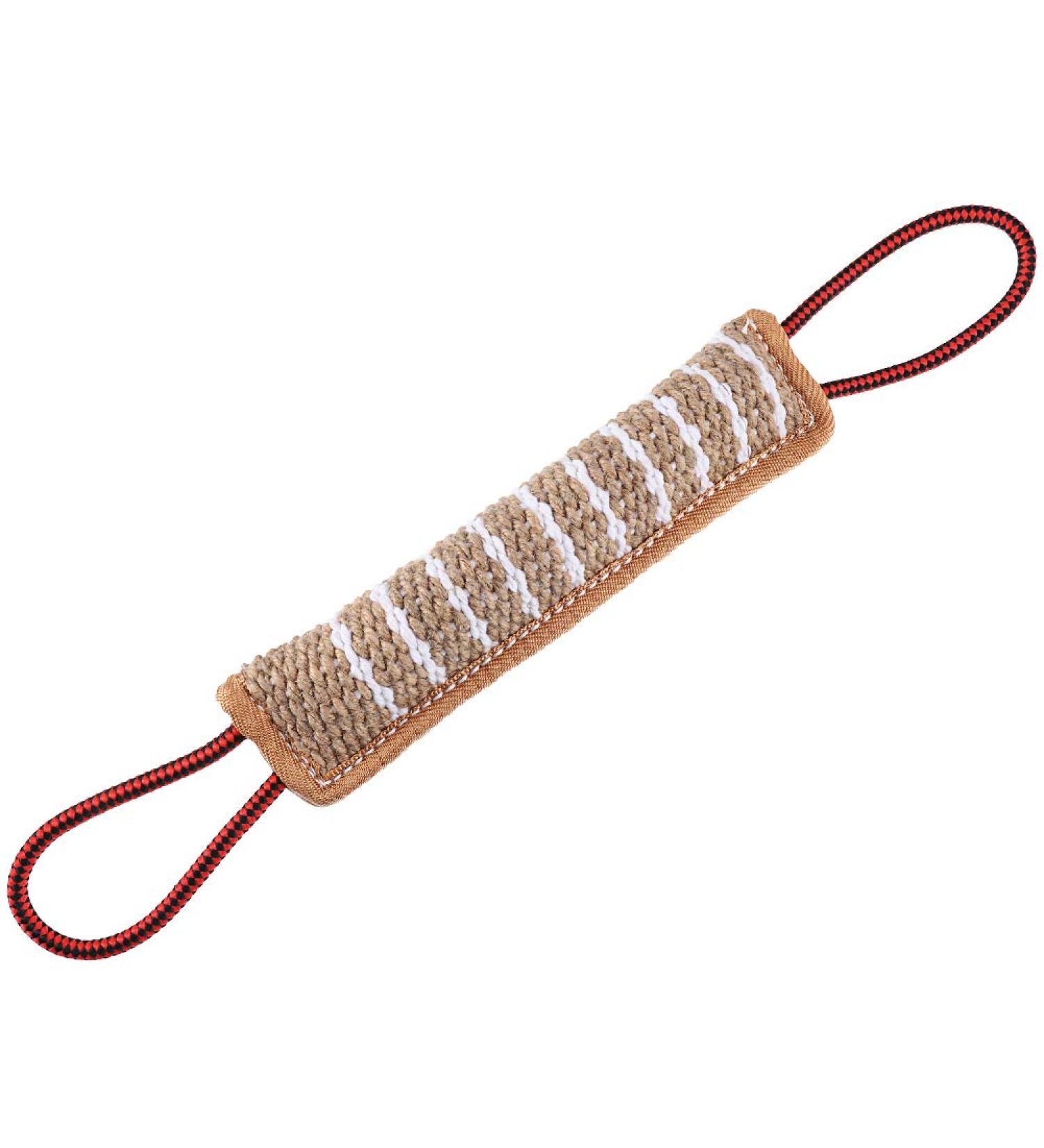 Hyrew Dog Tug Toy Dog Bite Pillow Jute Bite Toy Dog Pull Toy Interactive Toys for Medium to Large Dogs(style 1) - Buy Online on GoSupps.com