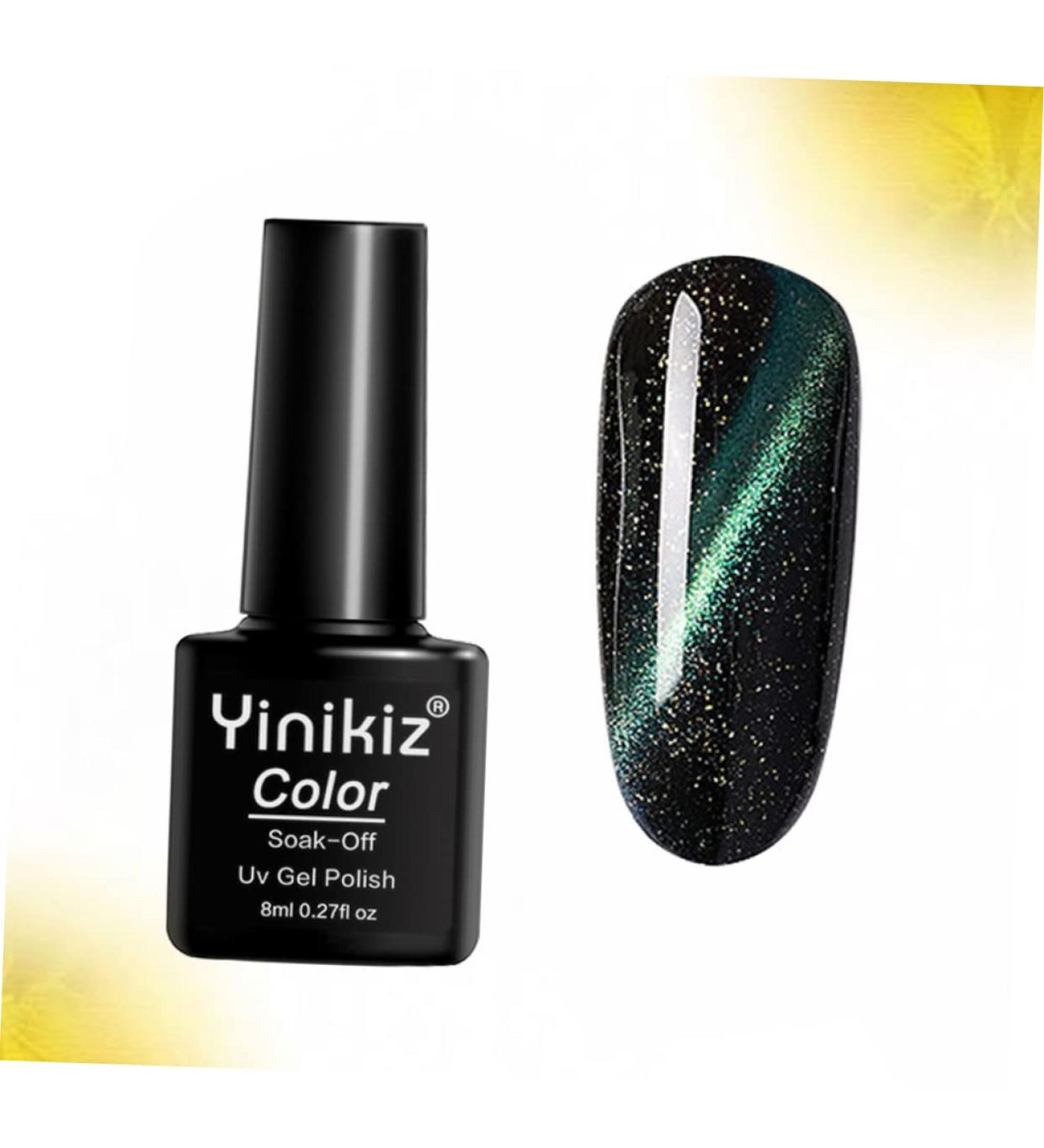 POPETPOP nail top coat sparkle nail polish flash suit 5D Cat Eye Polish Gel gel Miss two-color extend - Buy Online on GoSupps.com