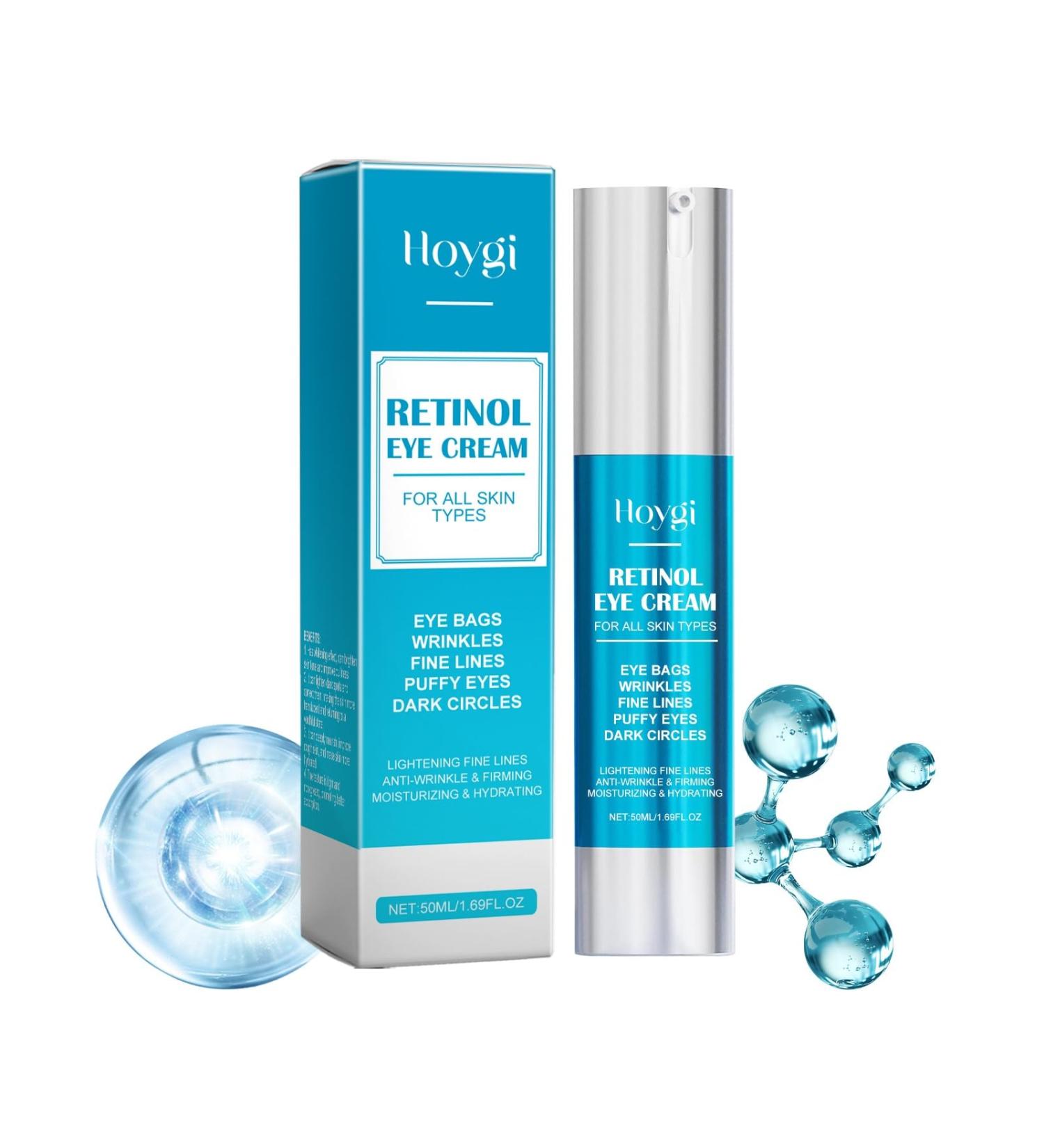 Eye Cream Retinol Eye Cream for Dark Circles Anti Aging Under Eye Cream Anti Wrinkle Moisturizing and Hydrating Reduces Fine Lines Under Eyes Dark Circles and Puffiness 50ml - Buy Online on GoSupps.com