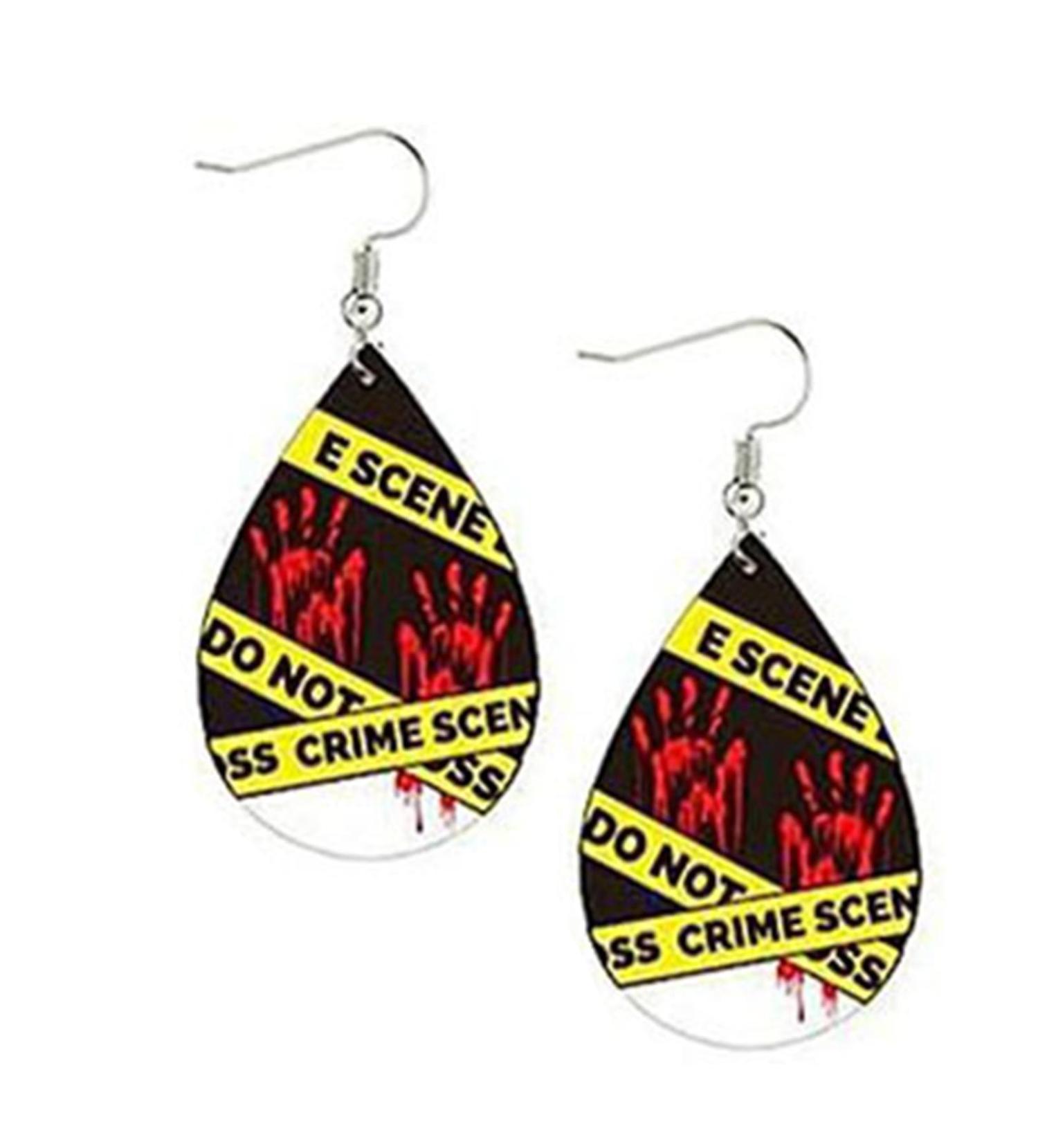 Feylie Halloween Earrings | Halloween-Themed Drop Earrings | Acrylic Ear Accessories for Spooky Celebrations - Buy Online on GoSupps.com