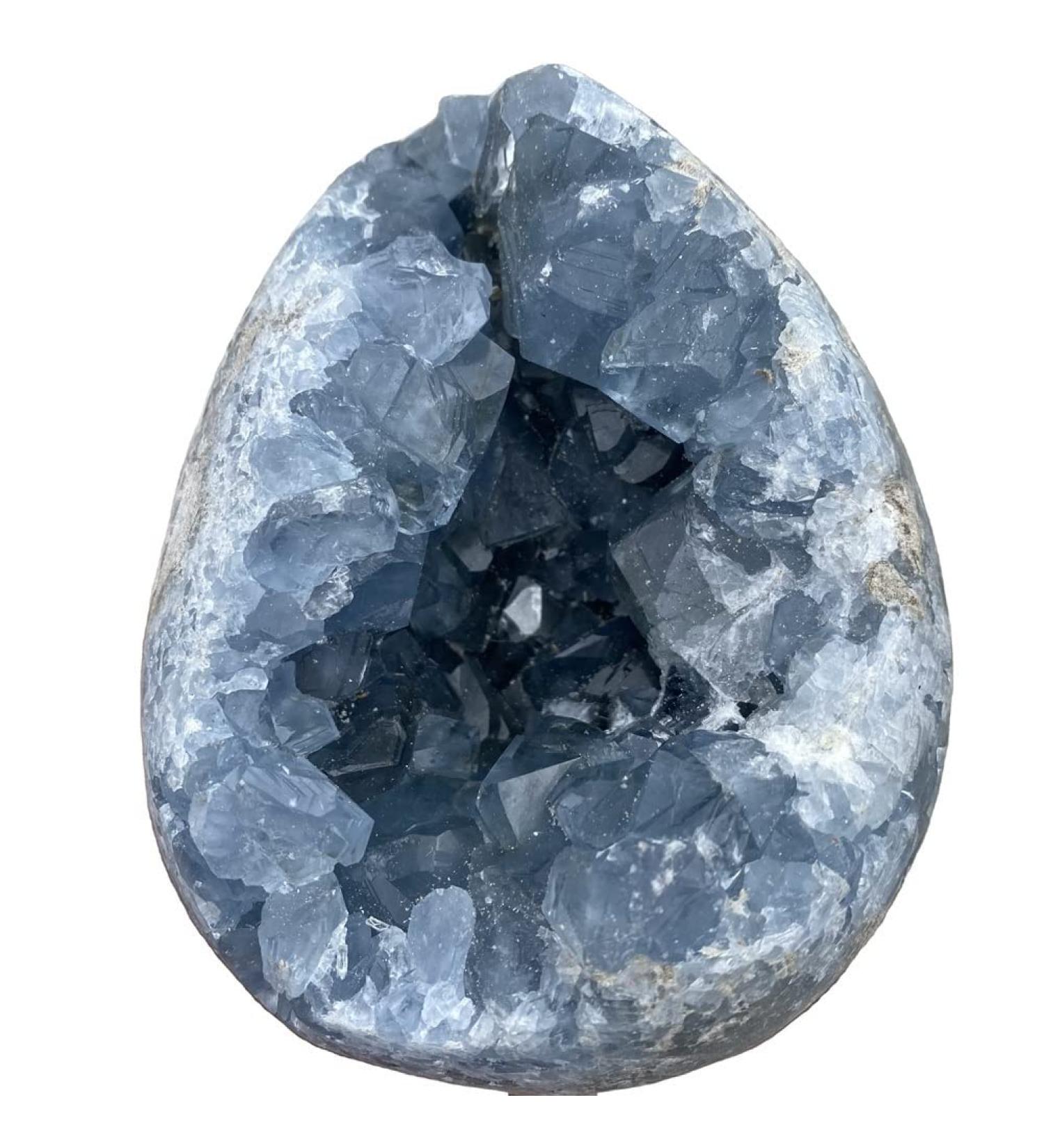 Room Decoration Natural Raw Rough Blue Celestite Crystal Cluster Geodes Stones (Size : 150-200g) - Buy Online on GoSupps.com