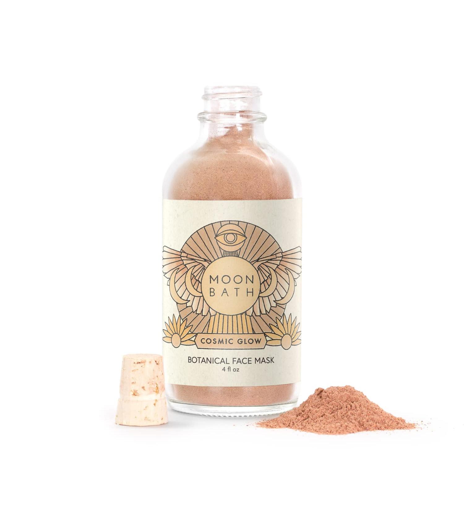 Moon Bath Cosmic Glow Face Mask | Ayurvedic Herbal & Clay Mask for Radiance Inflammation Relief & Skin Brightening | Organic Beauty 4 fl oz - Buy Online on GoSupps.com
