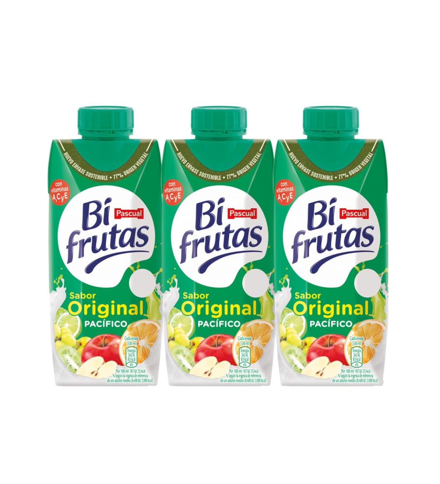 Pacific Bifrutas Pascual Zero Juice 3 x 330ml