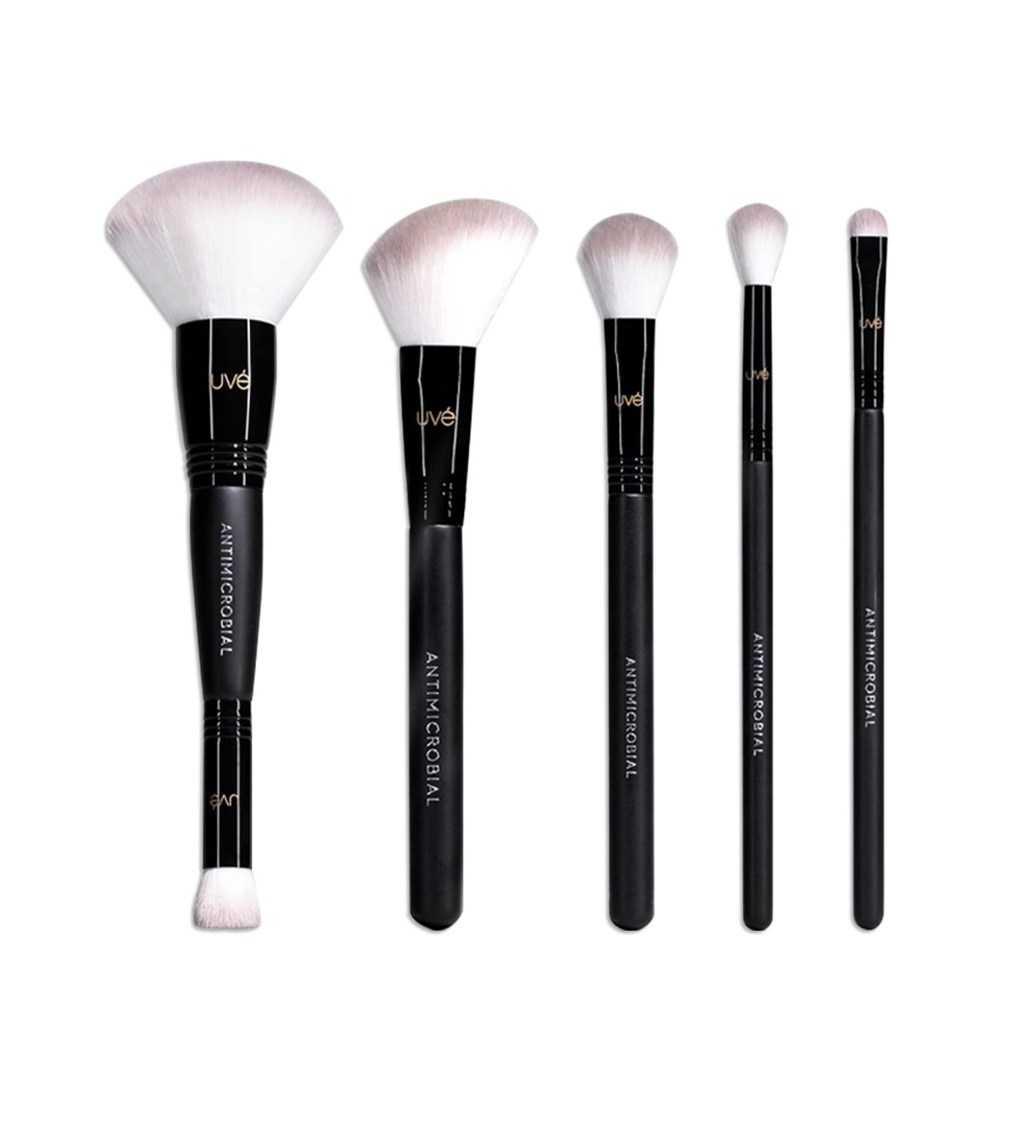 Beauty Essentials 5 Brush Set - Premium Vegan Makeup Brushes for Flawless Blending | Ideal for Powder Blush Concealers & Eyeshadow - Buy Online on GoSupps.com