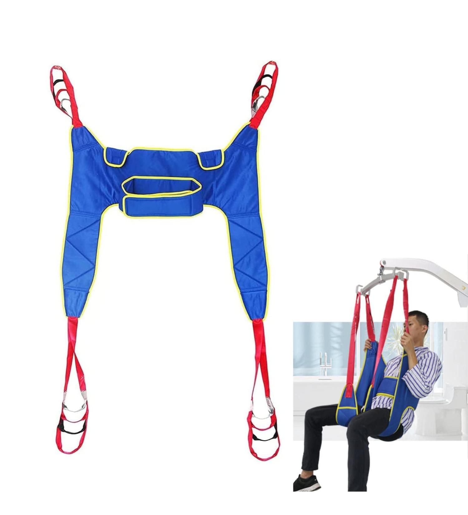 Divided Leg Sling for Elderly Disabled Patient Hoist Sling Stair Transfer Belt Patient Lift Sling Standing Walking Sling Patient Assisted Walking Harness Rehabilitation Aid Gait Blue L Blue Medium - Buy Online on GoSupps.com