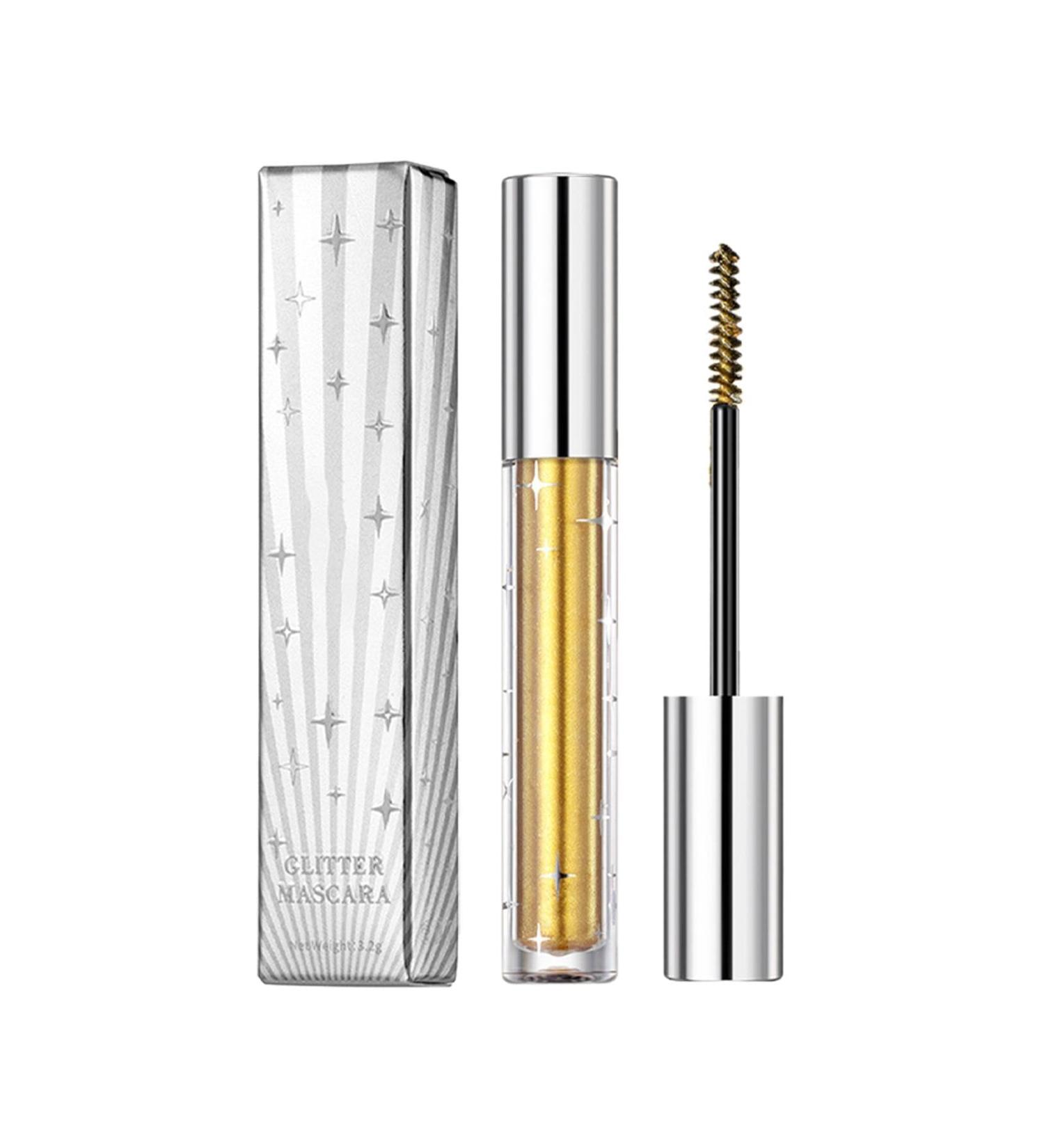 Mascara paillet pour femme mascara scintillant - Mascara boucl volumineux imperm able Maquillage pour les yeux scintillant longue dur e s chage rapide et pigment pour le maquillage de f te 2# - Buy Online on GoSupps.com