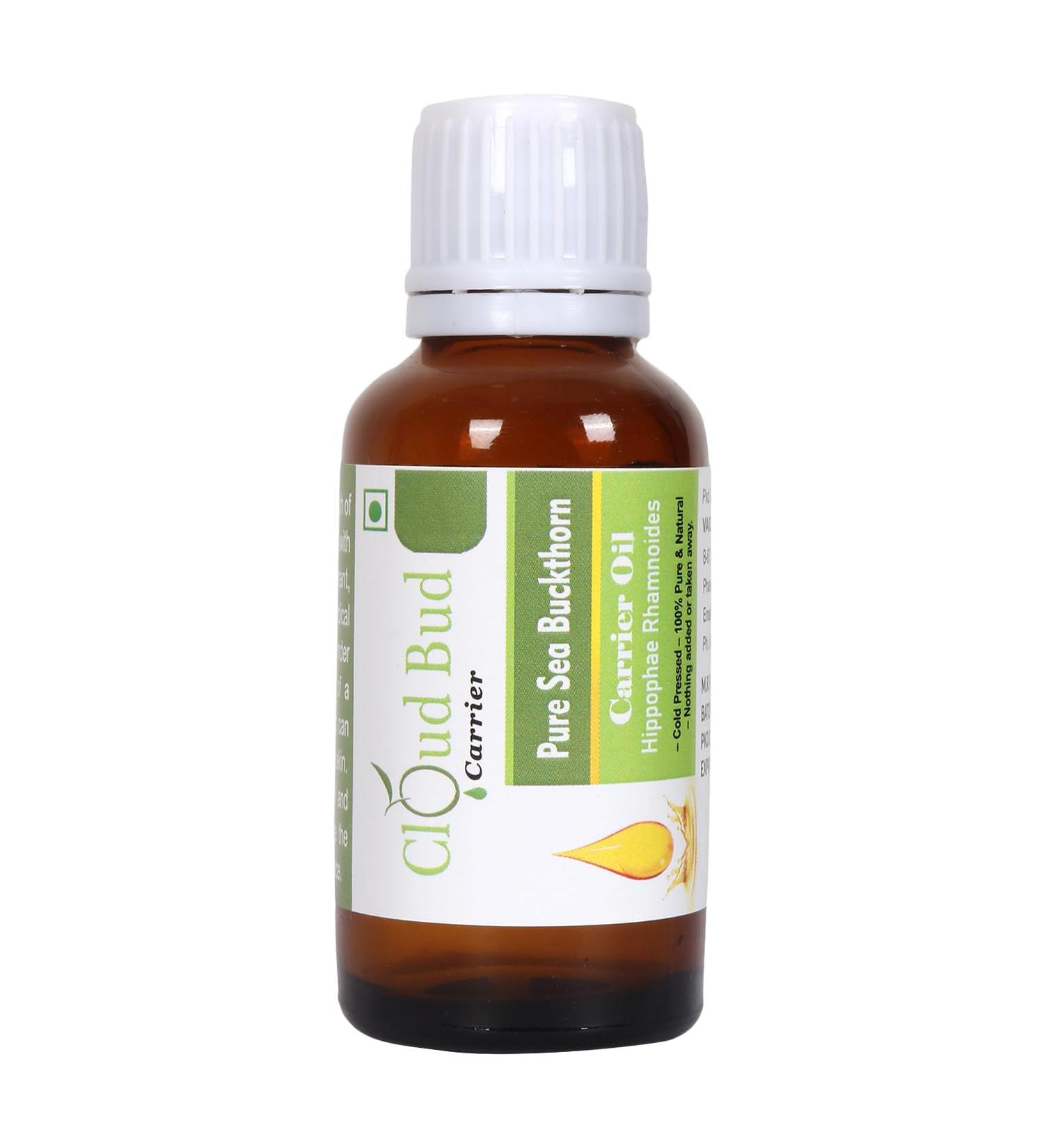 Pure Sea Buckthorn Carrier Oil 5ml 0.169oz Hippophae Rhamnoides 100% Pure and Natural Cold Pressed 0.17 Fl Oz (Pack of 1)