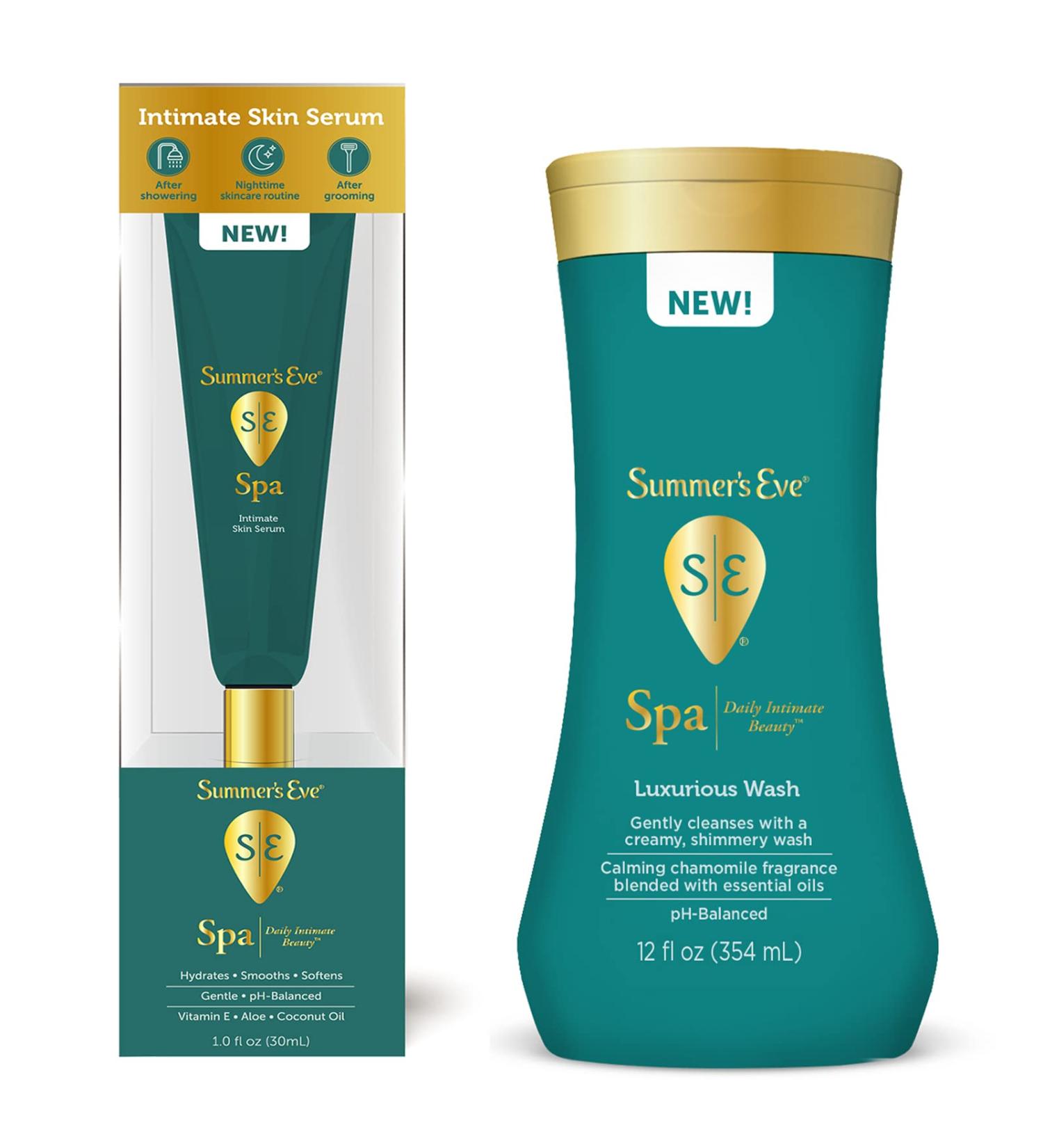 Summer's Eve Spa Daily Beauty Skin Serum & Cleansing Feminine Wash Set - Buy Online on GoSupps.com