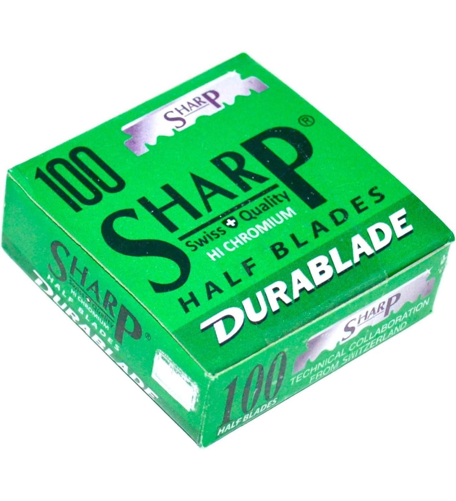 Sharp Hi-Chromium Stainless Straight Edge Barber Razor Blades - 100 Count | Professional Quality for Barbers - International Shipping Available - Buy Online on GoSupps.com