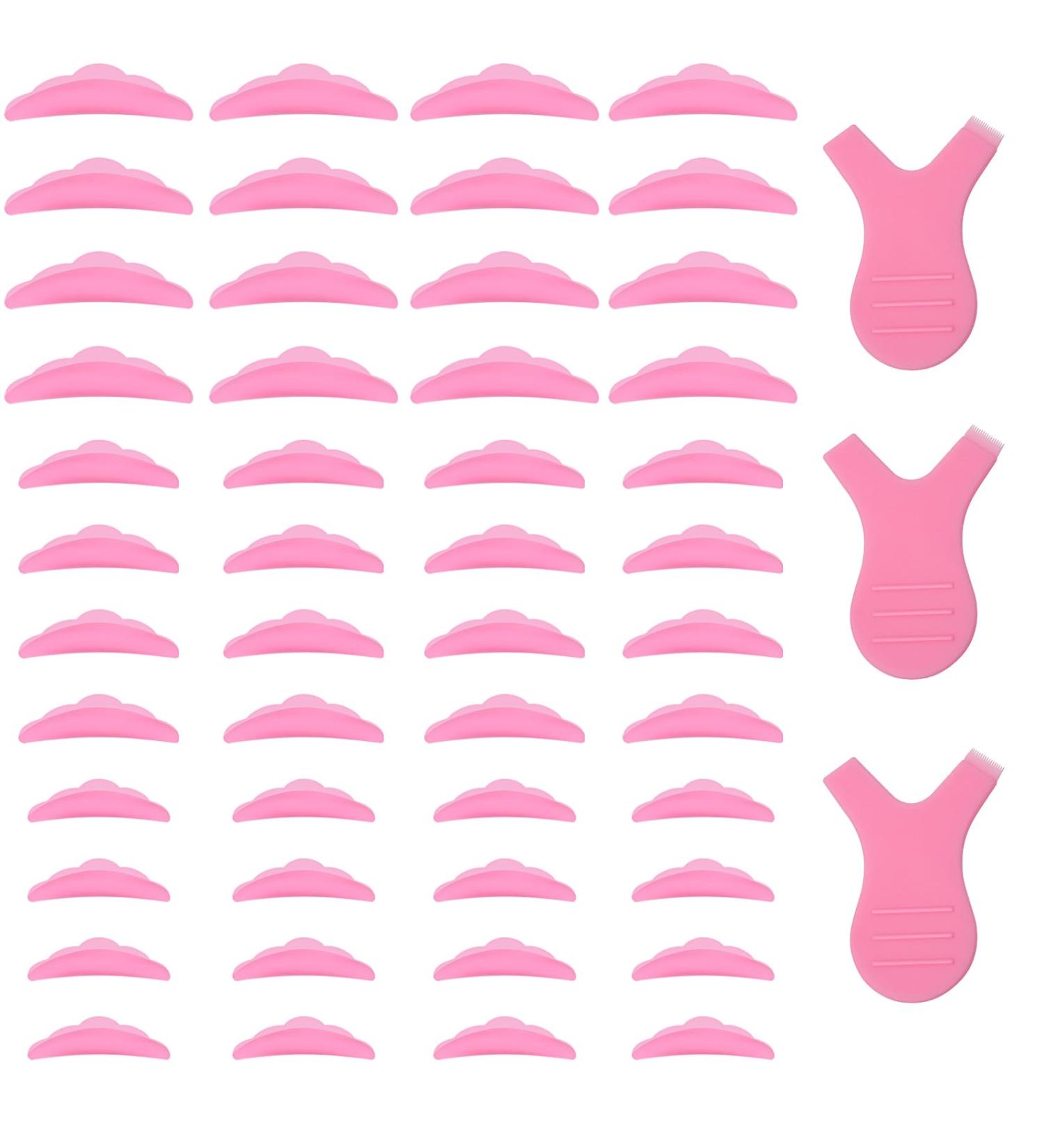 Lusofie 48 Pieces Silicone Lash Lift Shields (S M L) with Reusable Rods and Comb - Eyelashes Makeup Beauty Tool - Buy Online on GoSupps.com