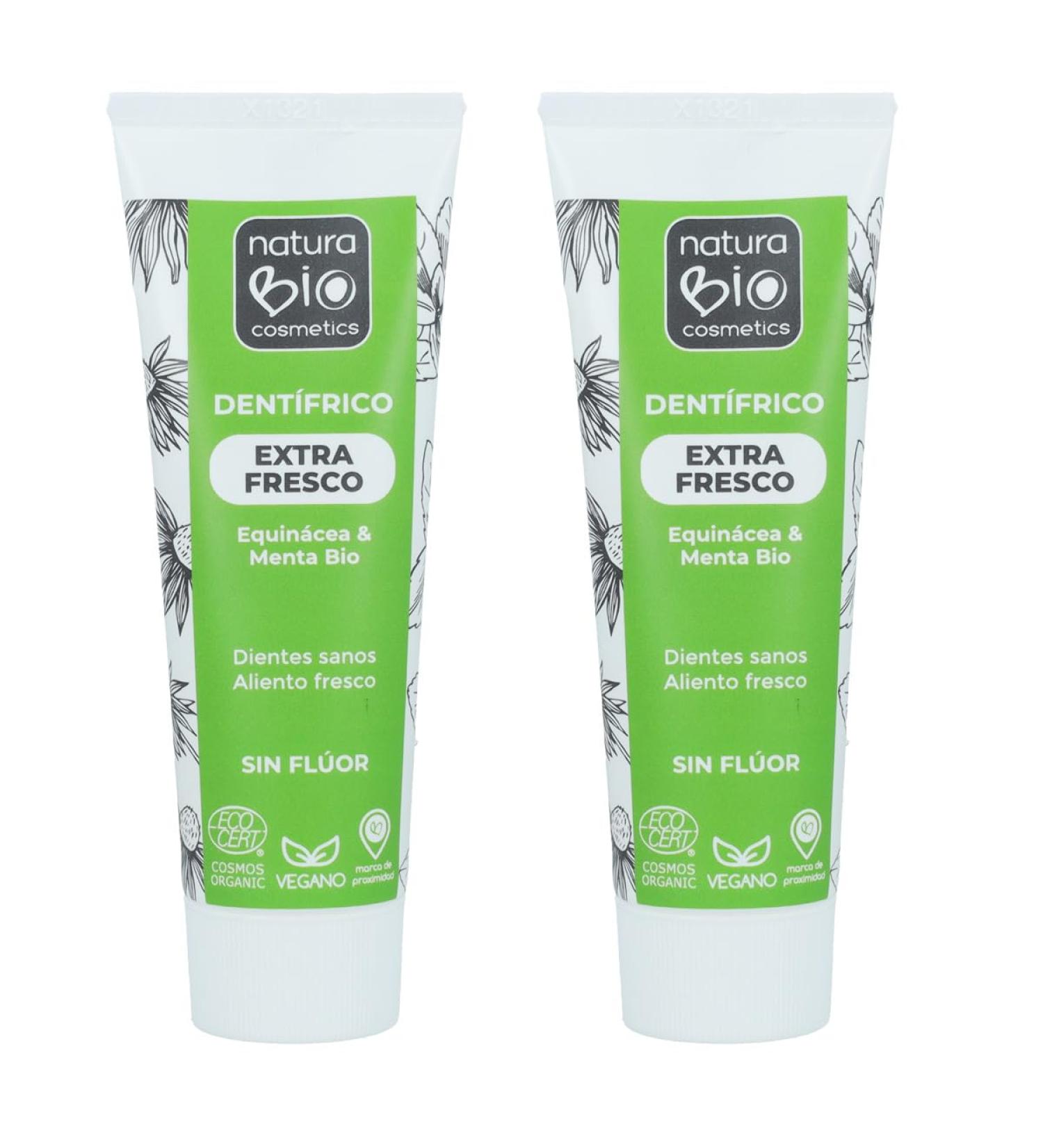  Naturabio Cosmetics NaturaBio Organic Fluoride Free Mint and Echinacea Toothpaste 75 ml Pack of 2 - Buy Online on GoSupps.com