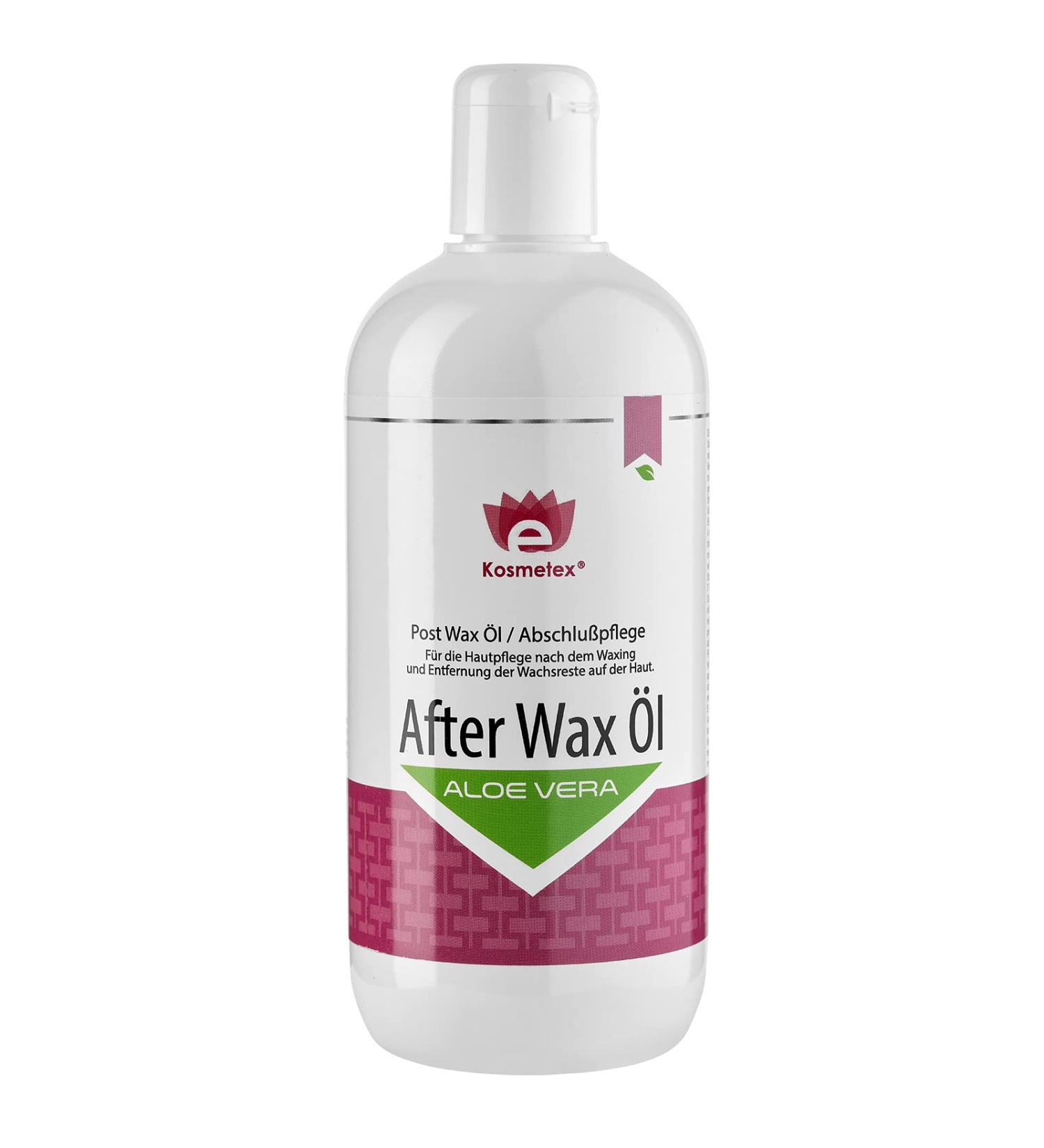Kosmetex Aloe Vera After Wax Oil - Soothing & Nourishing Removes Wax Residue - 500ml - International Shipping Available - Buy Online on GoSupps.com