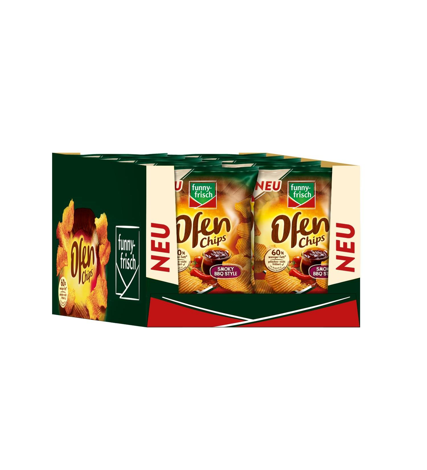 Funny-fresh Oven Chips Smoky BBQ Style 10 x 125g