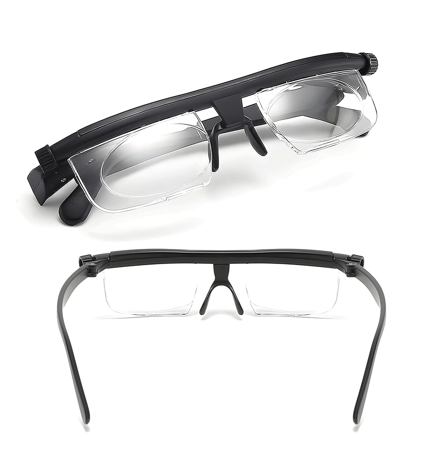 Lngjin Unisex Adjustable Focus Reading Glasses - Myopia -6D to +3D | Variable Focus Glasses for Men & Women - Buy Online on GoSupps.com