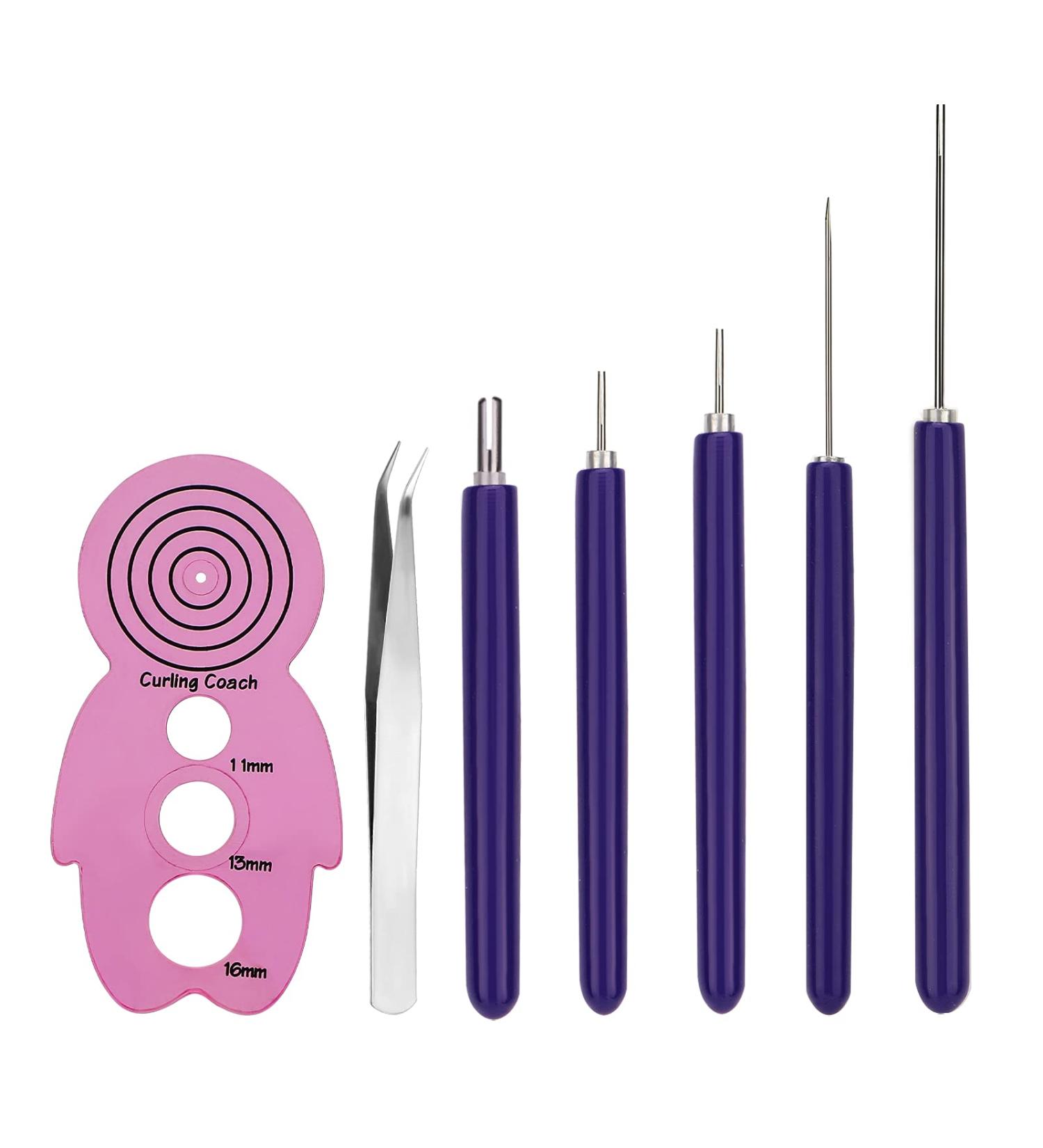 Savita 7 Pcs Paper Flower Quilling Tools Kit - Includes Slotted Tools, Curling Coach, Tweezers - Ideal for Crafting DIY Paper Flowers - Beginners to Advanced Quillers - Pink - Buy Online on GoSupps.com