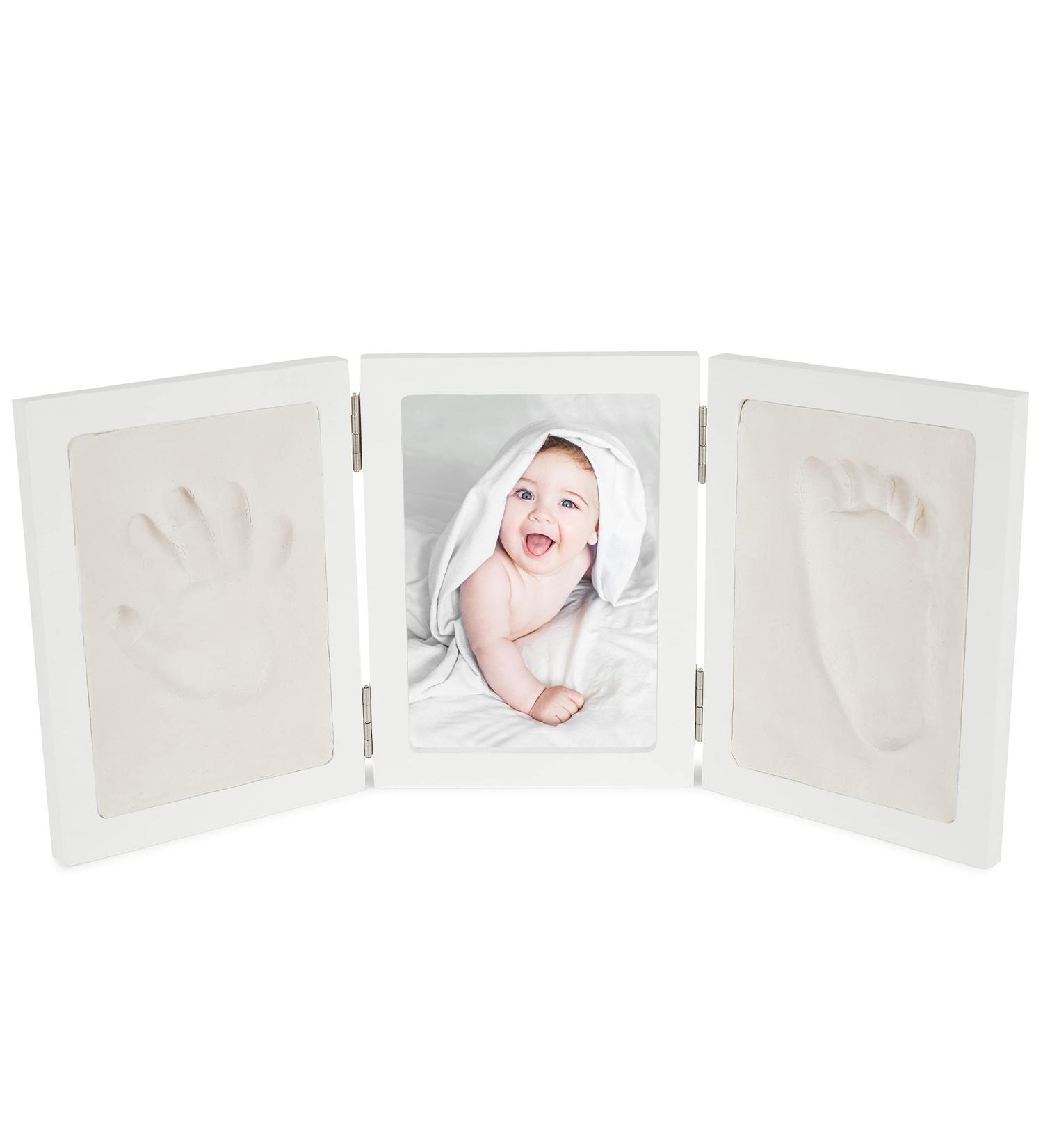 Bieco Baby Hand & Foot Impression Set - Complete 3D Printing Kit with Wooden Frame for Memories - Perfect Baby Keepsake Gift - Buy Online on GoSupps.com