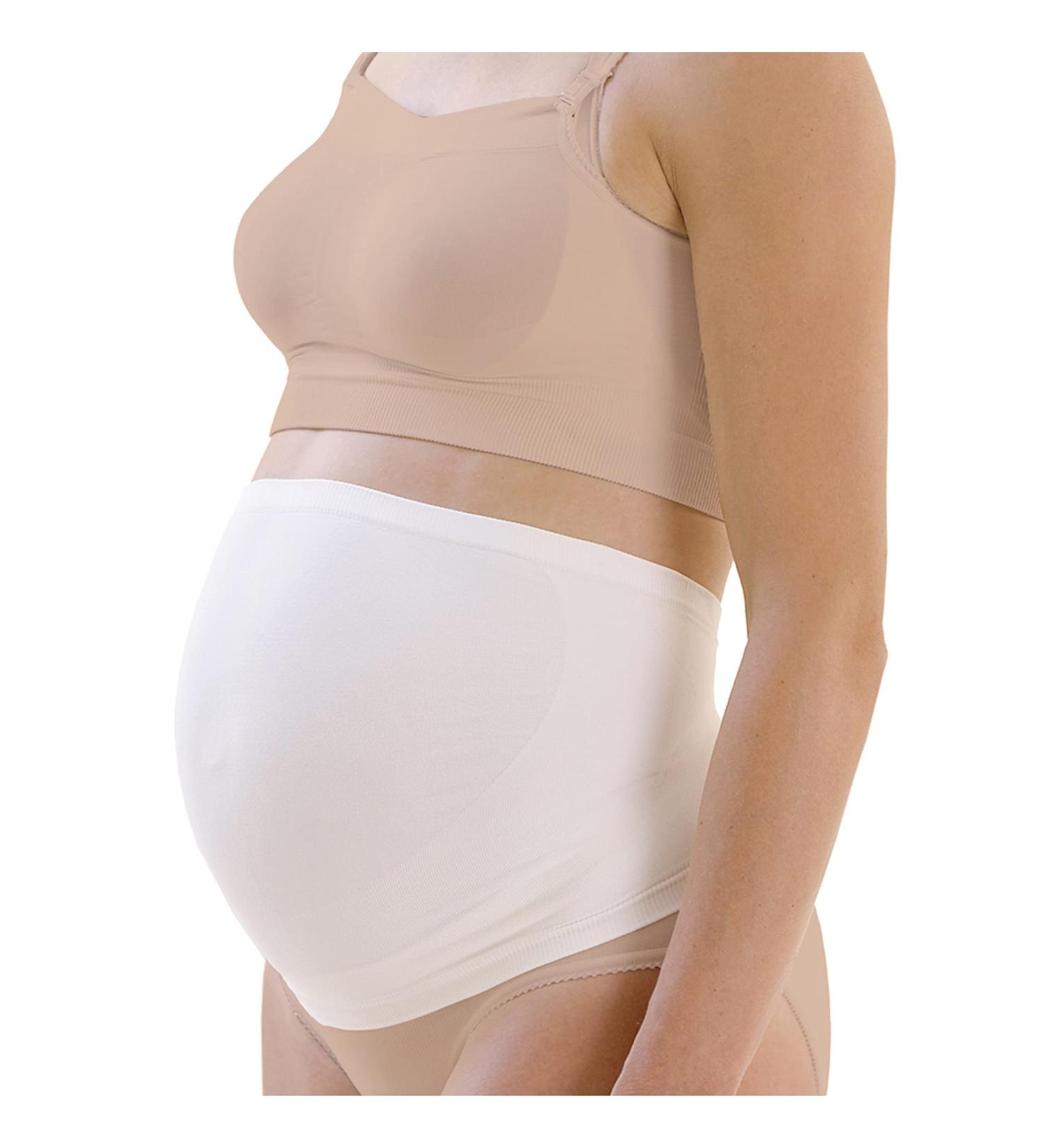 Medela Supportive Belly Band - Pregnancy and postpartum belly band for tummy support and extra coverage S White