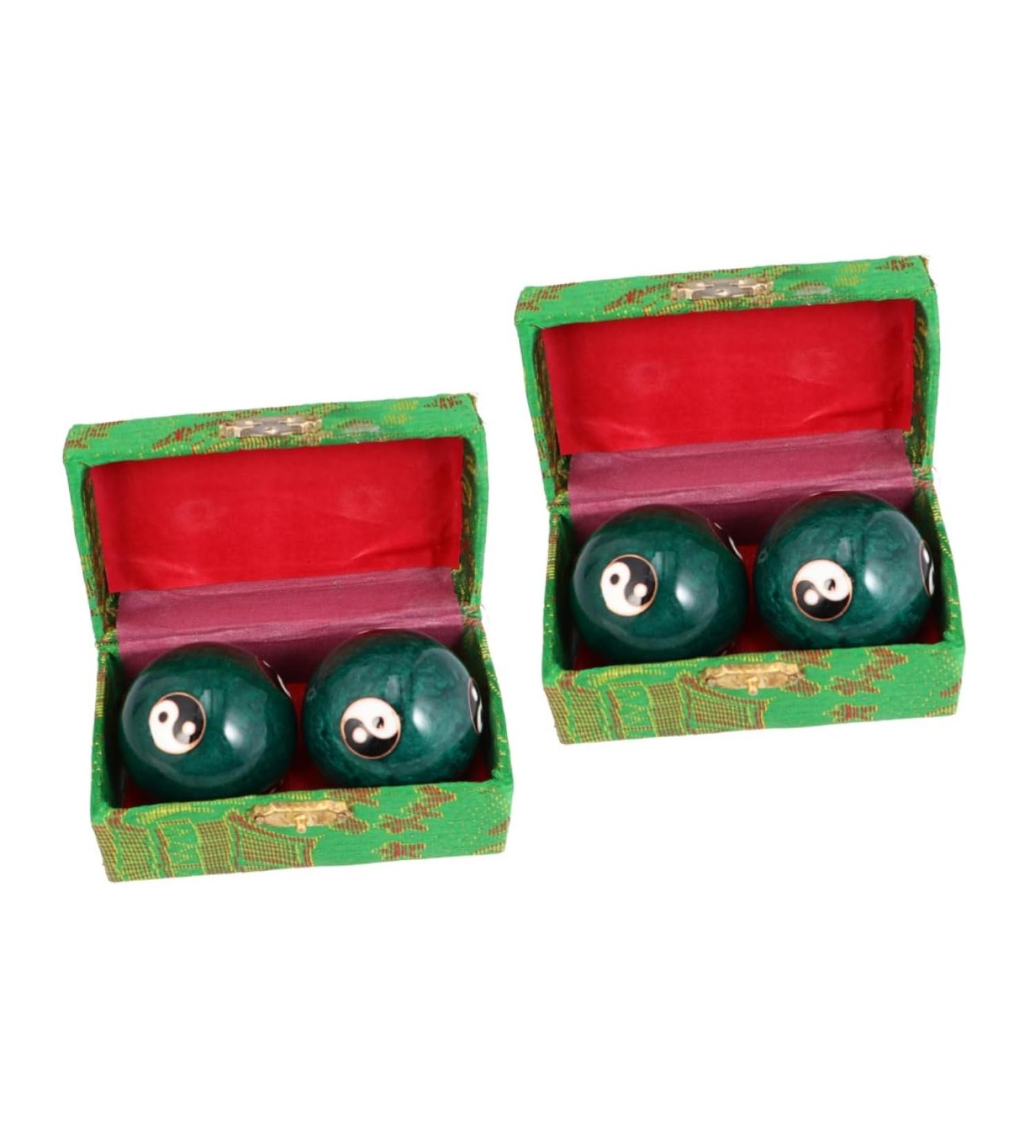 Purchase Healeeved Kegel & Baoding Balls | 2 Pairs of Exercise Massage Balls for Optimal Health - International Shipping Available - Buy Online on GoSupps.com