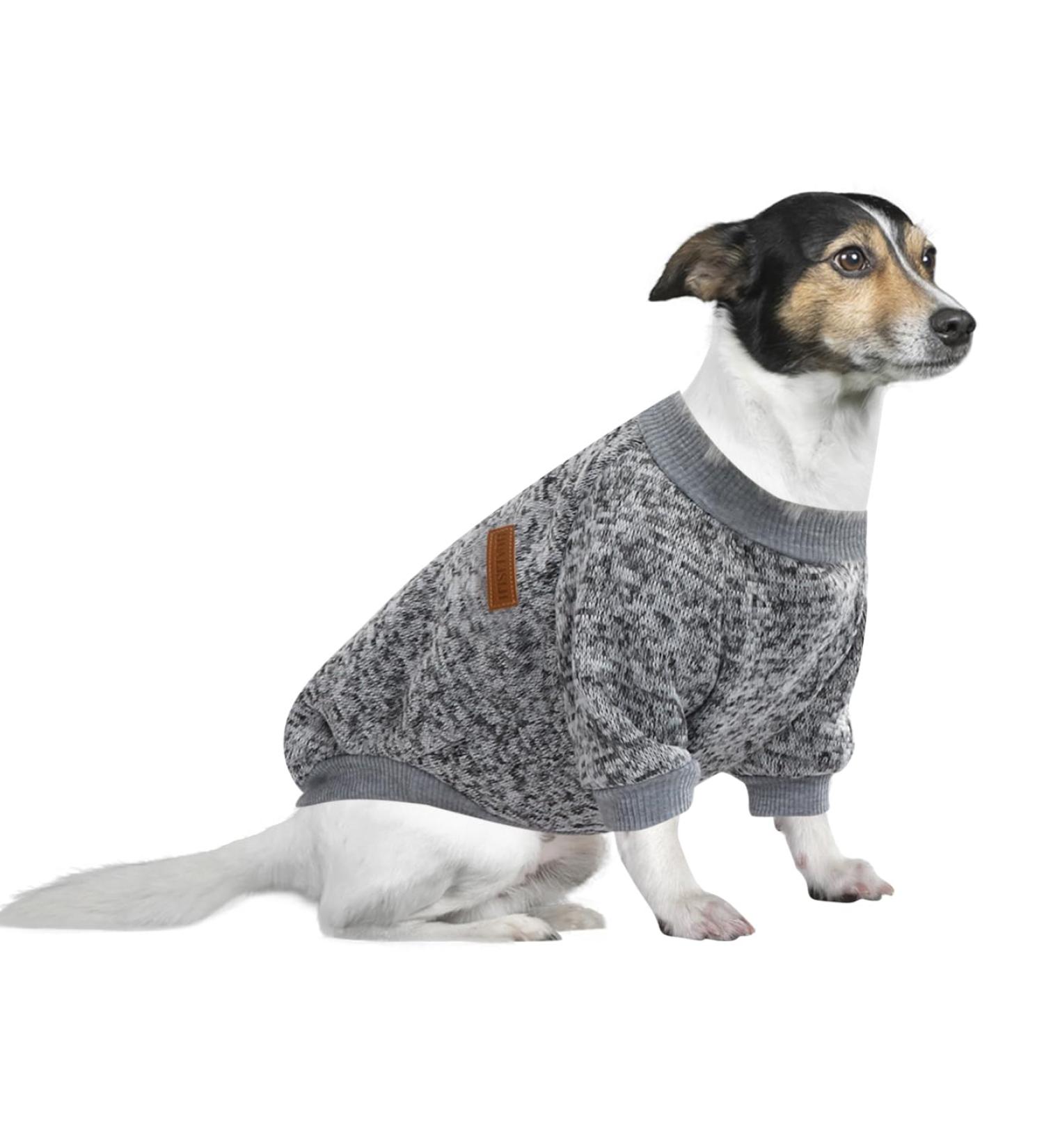 Buy Huisalisiji 5XL Dog Sweater - Warm & Light Hoodie for Large Dogs | Soft & Elastic Gray Sweatshirt - Buy Online on GoSupps.com