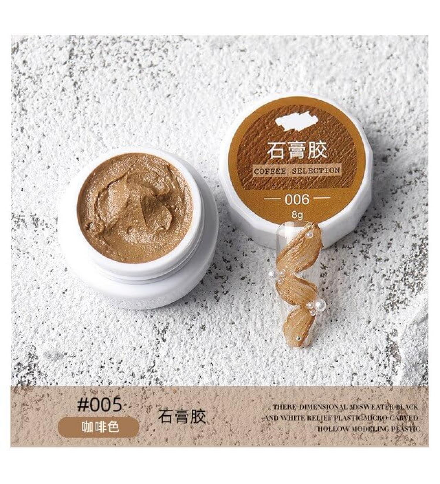 1Jar Carving Gel for Nail Art Professional Construction Gel 3D UV Painting Glue for Models Sculpture Plasticine Gum Soak Off Gel - (Color: 8g) - Buy Online on GoSupps.com