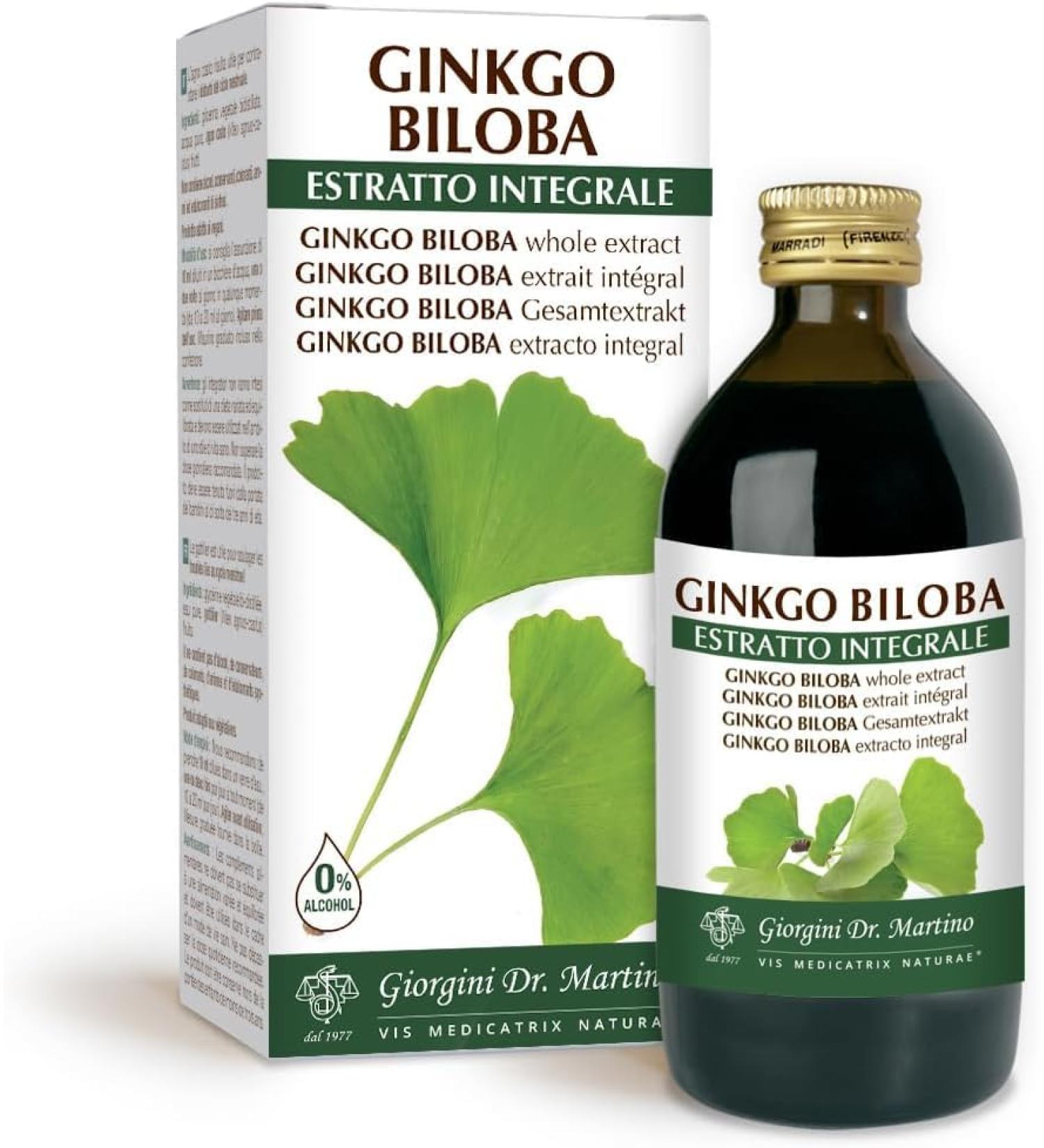 Dr. Giorgini Ginko Biloba Complete Extract 200 Ml - Buy Online on GoSupps.com