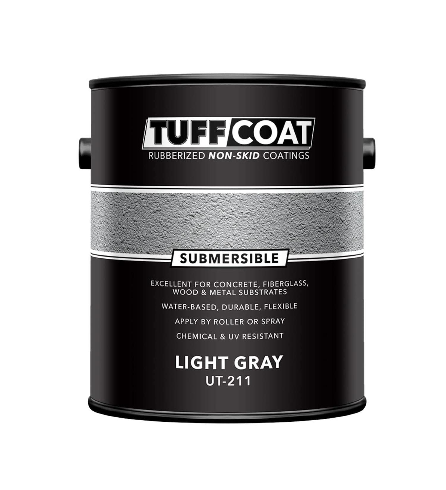 Tuff Coat UT-211 Light Gray 1-Gallon: Submersible Rubberized Non-Skid Coating - Buy Online on GoSupps.com