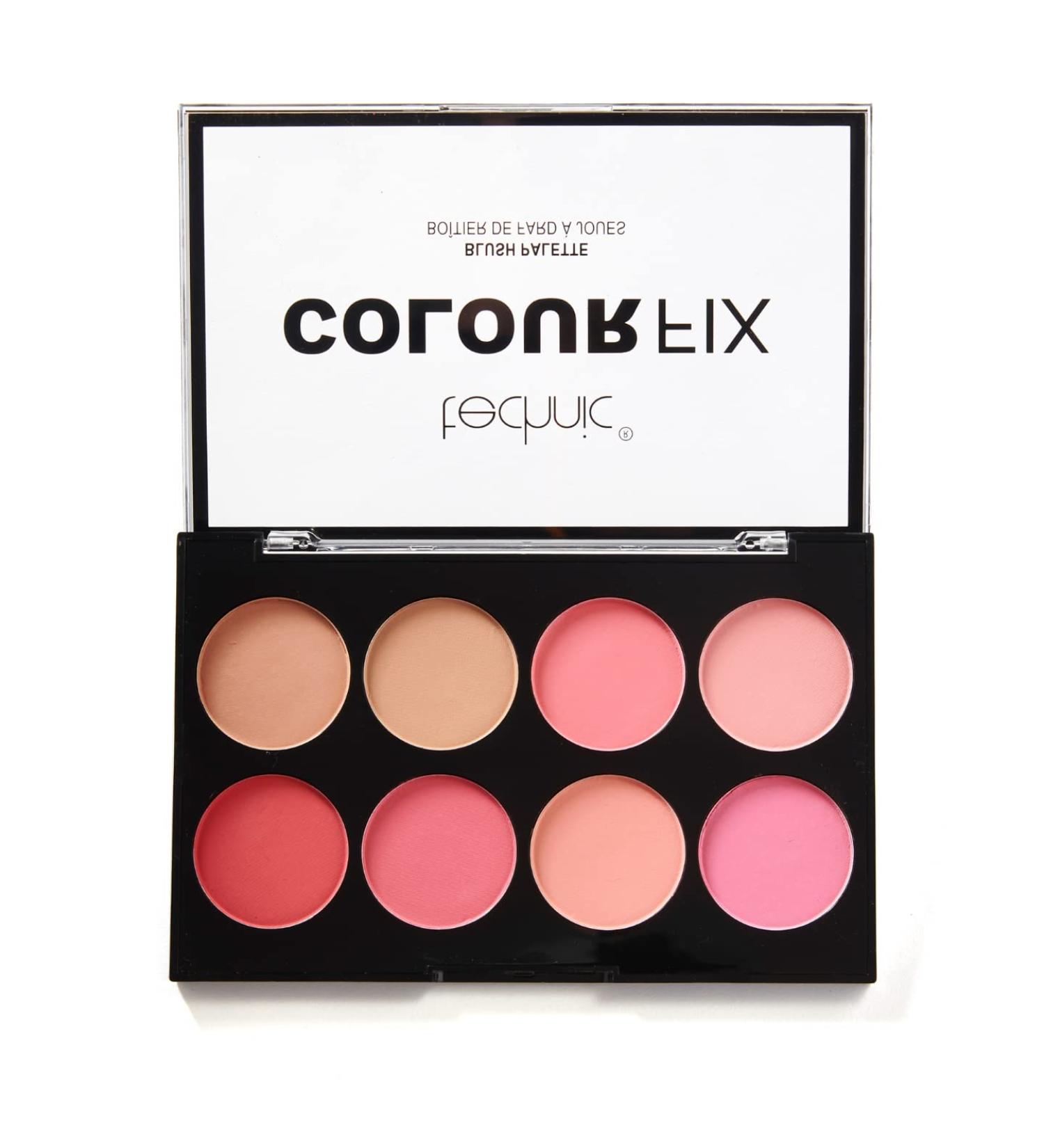 Technic Colour Fix Pressed Powder Blush Palette - 8 Matte Shades for Long-Lasting Professional Finish - Buy Online on GoSupps.com