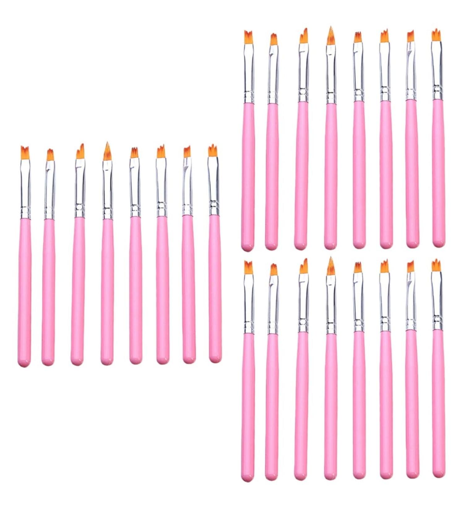 Beavorty 3 Sets UV Gel Nail Brush Nail Painting Pen Detail Drawing Brush Cleaning Gel Nail Art Brush Nail Art Tips Builder Kit De Manicura Nail Gel Nail Art Tool Flower Pen Pink Manicure - Buy Online on GoSupps.com
