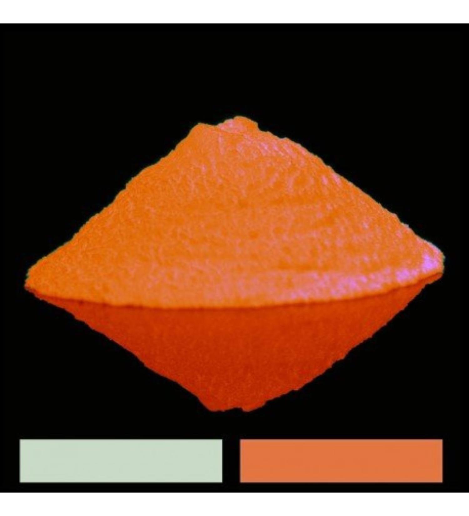 Resin Pro A white base pigment of your choice clear powder glows in the dark orange 20 g - Buy Online on GoSupps.com