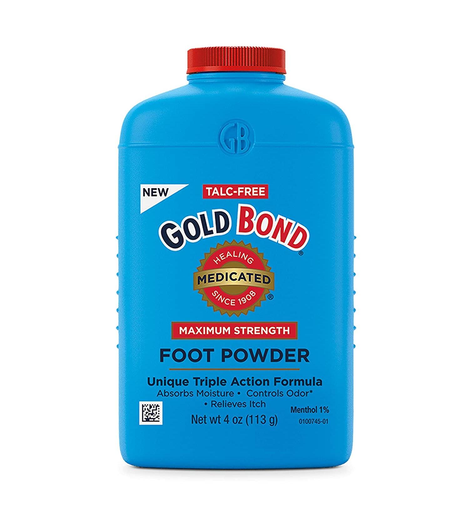 Gold Bond Medicated Foot Powder - 4 Ounce (118ml) - Buy Online on GoSupps.com