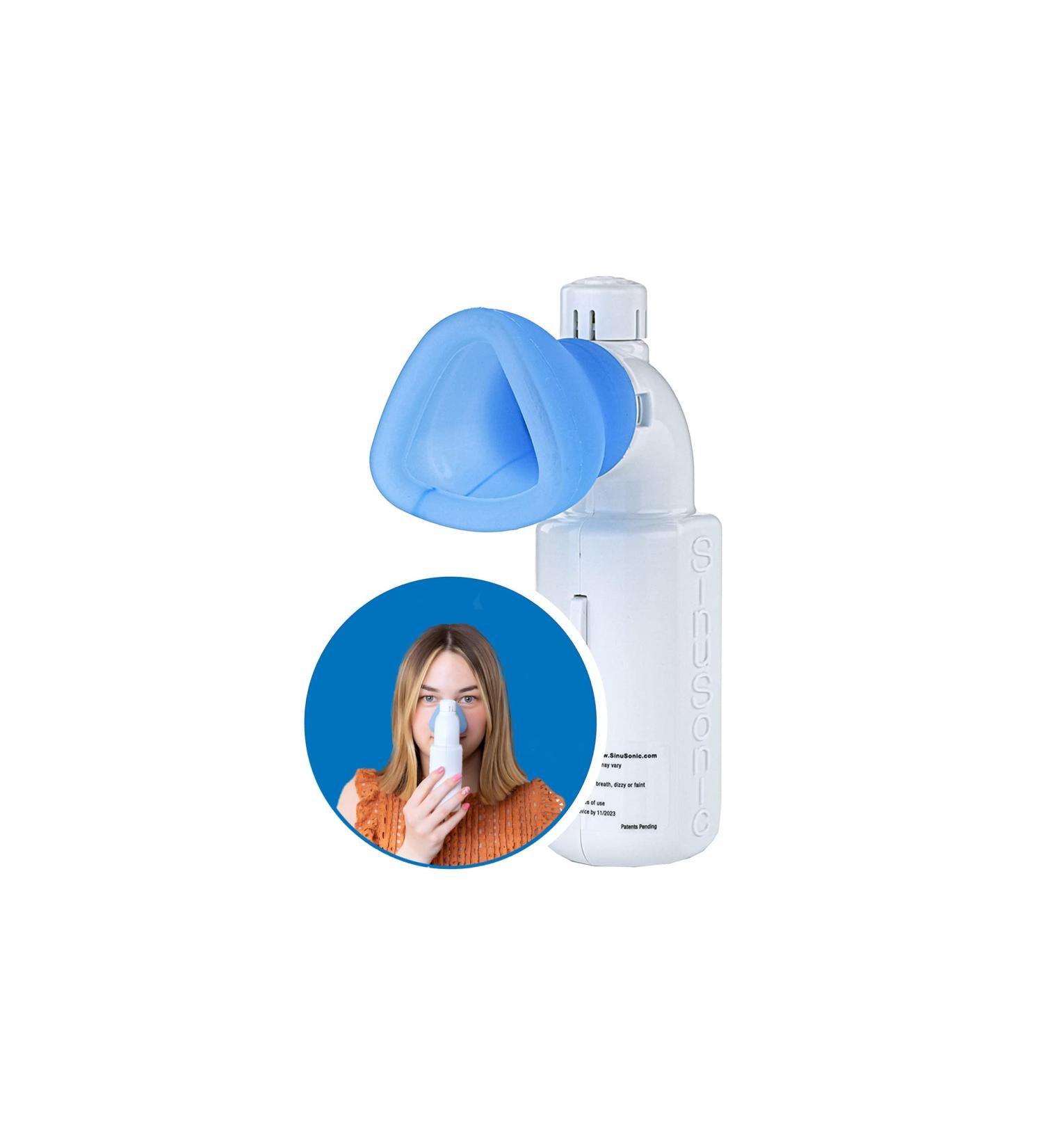 SinuSonic Nasal Congestion Relief Device - Clinically Proven for Sinus Pressure Relief - 6-Month Life Cycle - Acoustic Vibration & Light Pressure - Nasal Decongestant for Allergies & Stuffy Nose - Buy Online on GoSupps.com