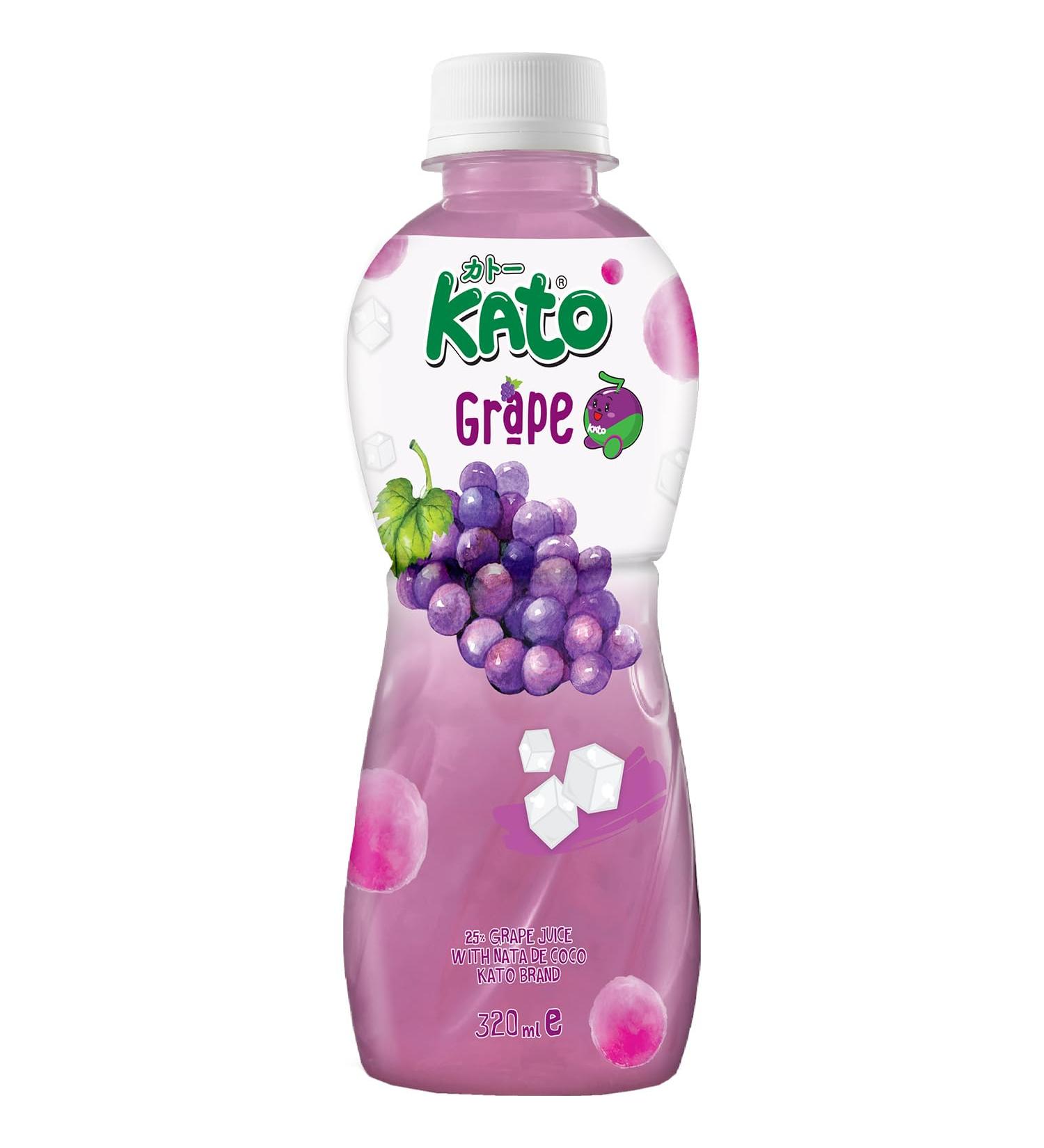 KATO - Jus de Raisin avec Nata de Coco - 1 X 320 ML - Buy Online on GoSupps.com
