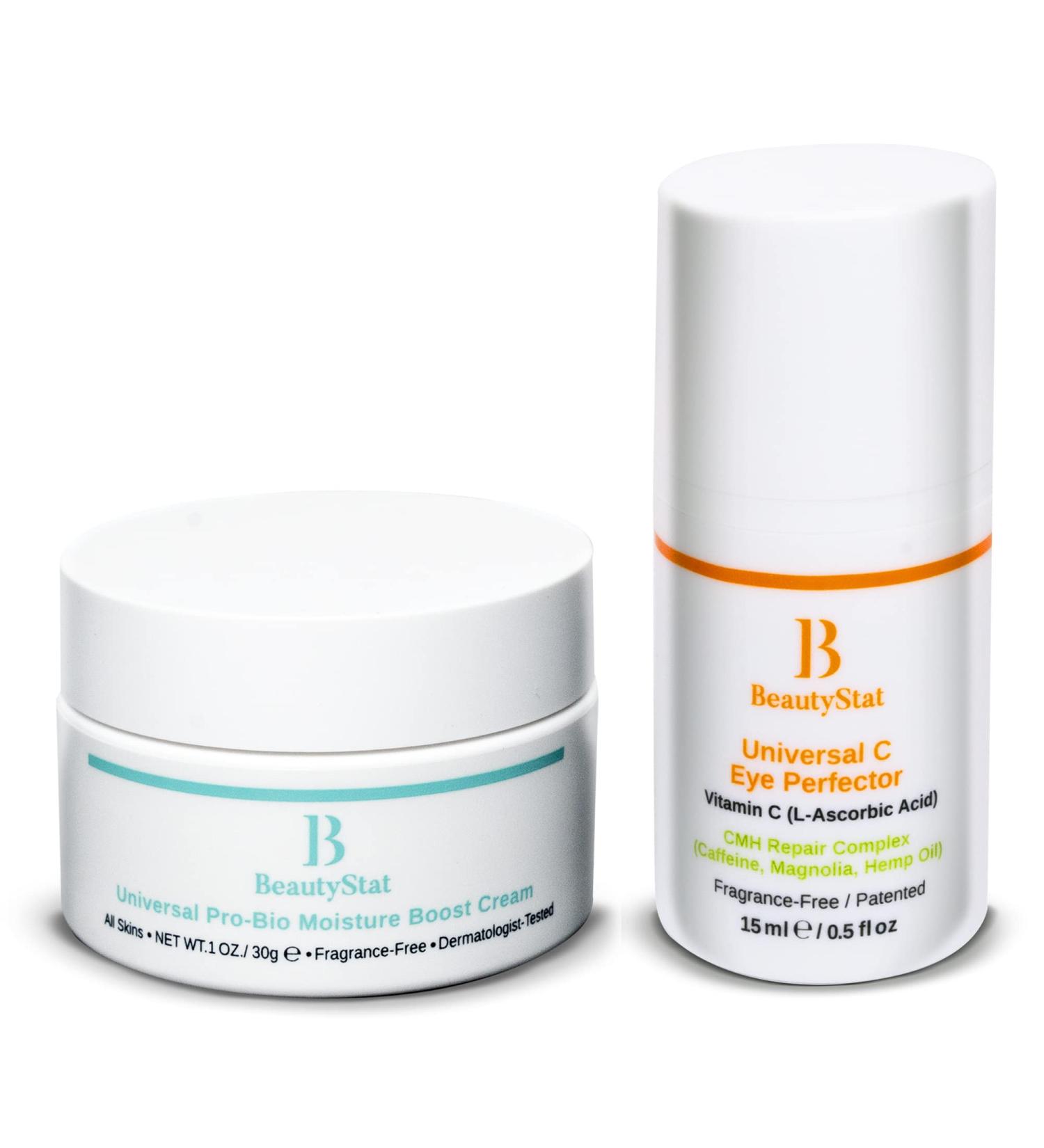 BeautyStat Ultimate Eye Perfector Bundle - Pro-Bio Moisture Cream + Vitamin C Eye Perfector Cream - Buy Online on GoSupps.com