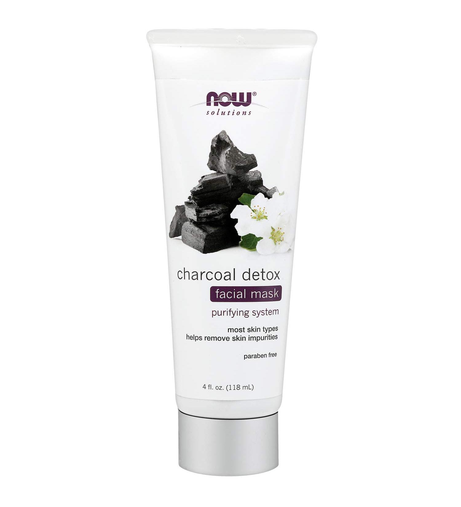 Now Foods Charcoal Detox Facial Mask 4 oz | Deep Cleansing Beauty Treatment - Buy Online on GoSupps.com