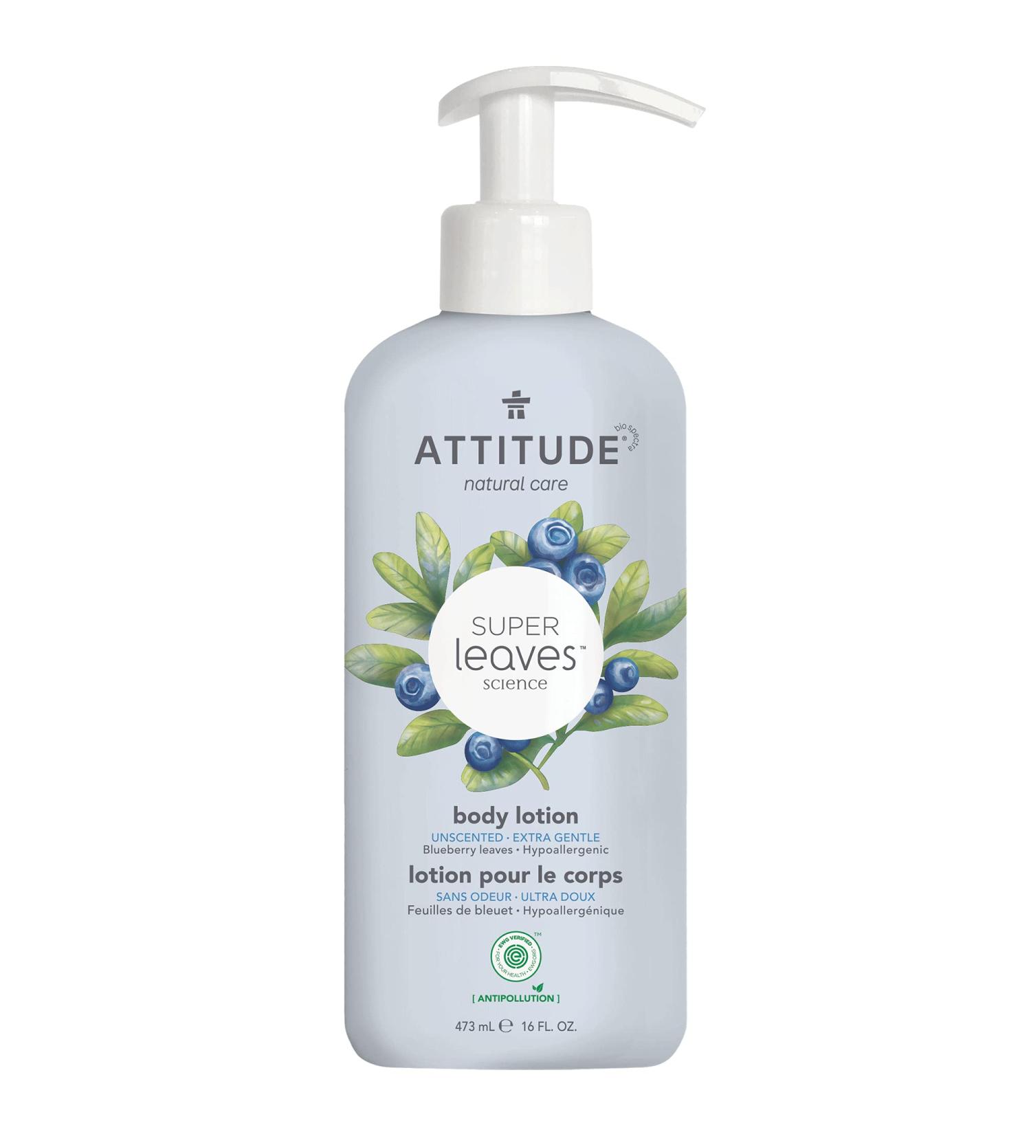 ATTITUDE Unscented Body Lotion 16 Fl Oz - Hypoallergenic Formula - Buy Online on GoSupps.com
