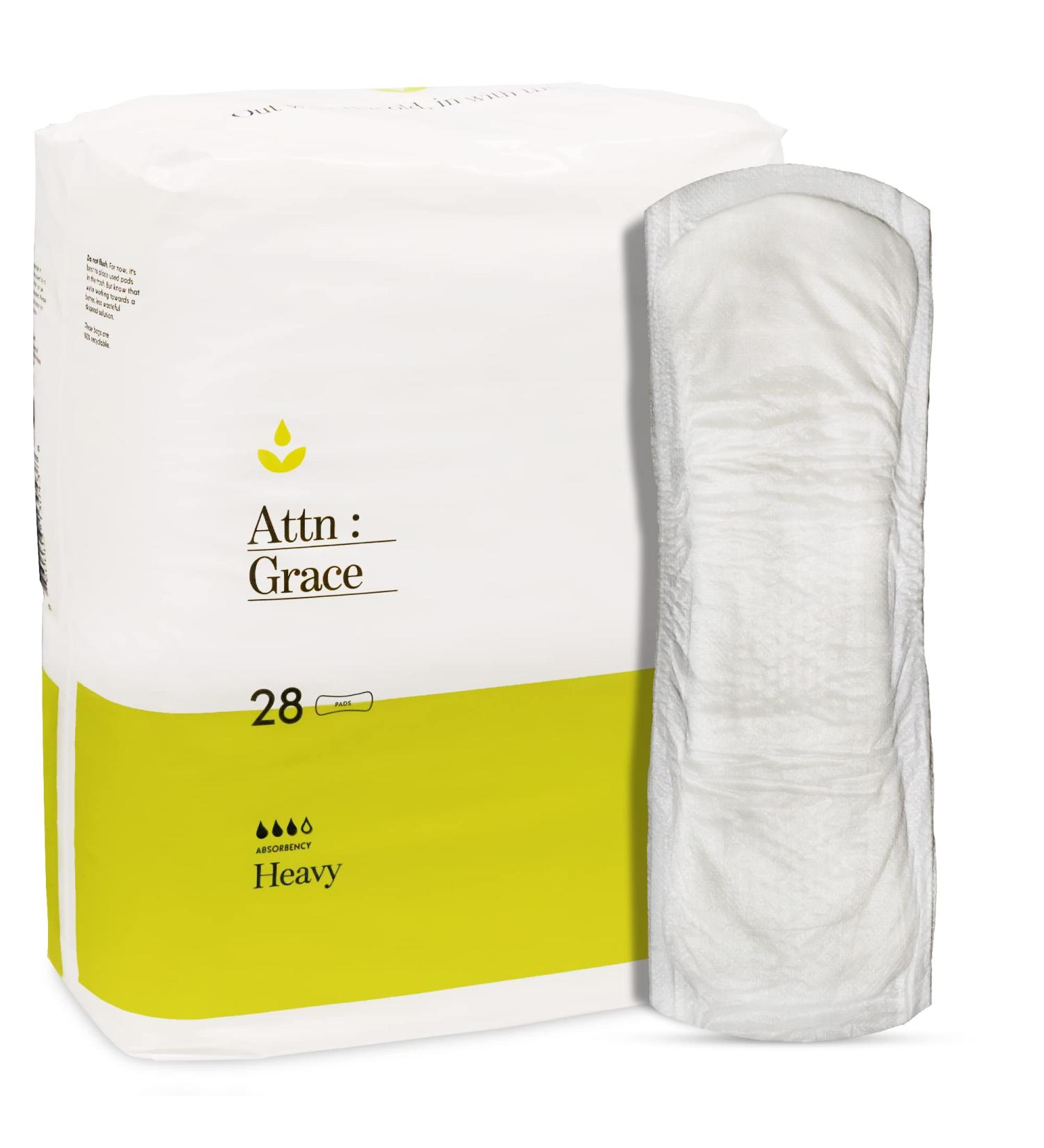 Grace Overnight Heavy Incontinence Pads for Women - 28-Pack | Max Absorption & Breathable | Ideal for Heavy Urinary Incontinence & Postpartum Care - Buy Online on GoSupps.com