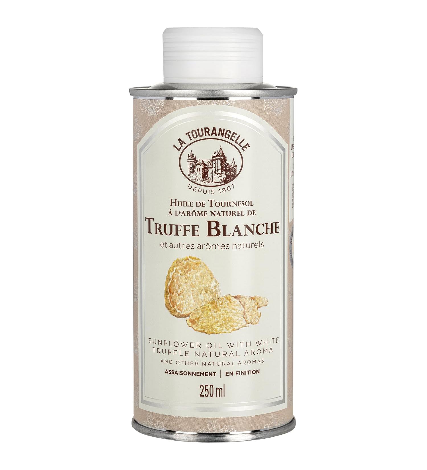 La Tourangelle - Huile de tournesol l'ar me naurel de truffe blanche - Tuber Magnatum - Huile prestigieuse - 250ml Truffe Blanche 250ml